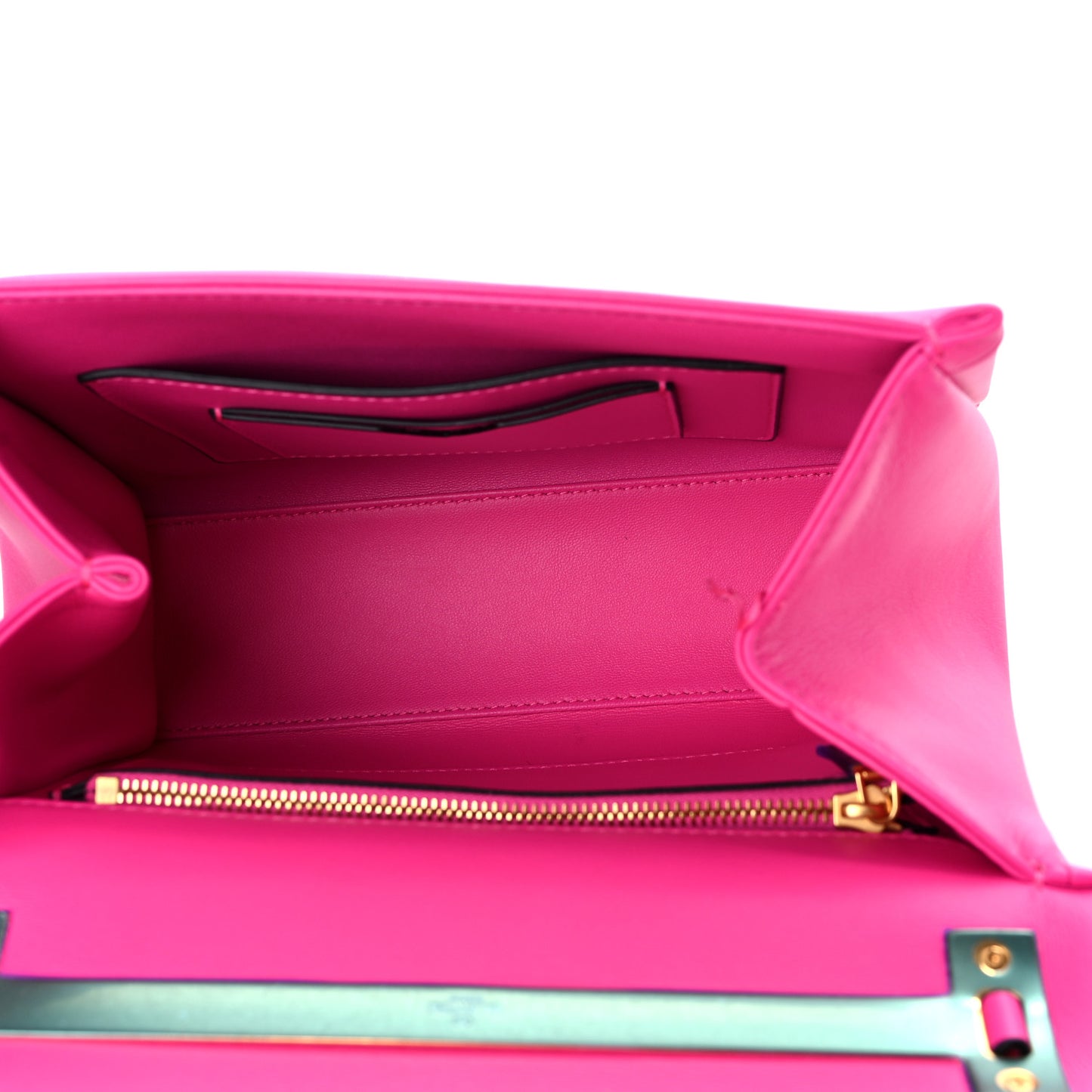 Nappa Small One Stud Top Handle Bag Pink PP