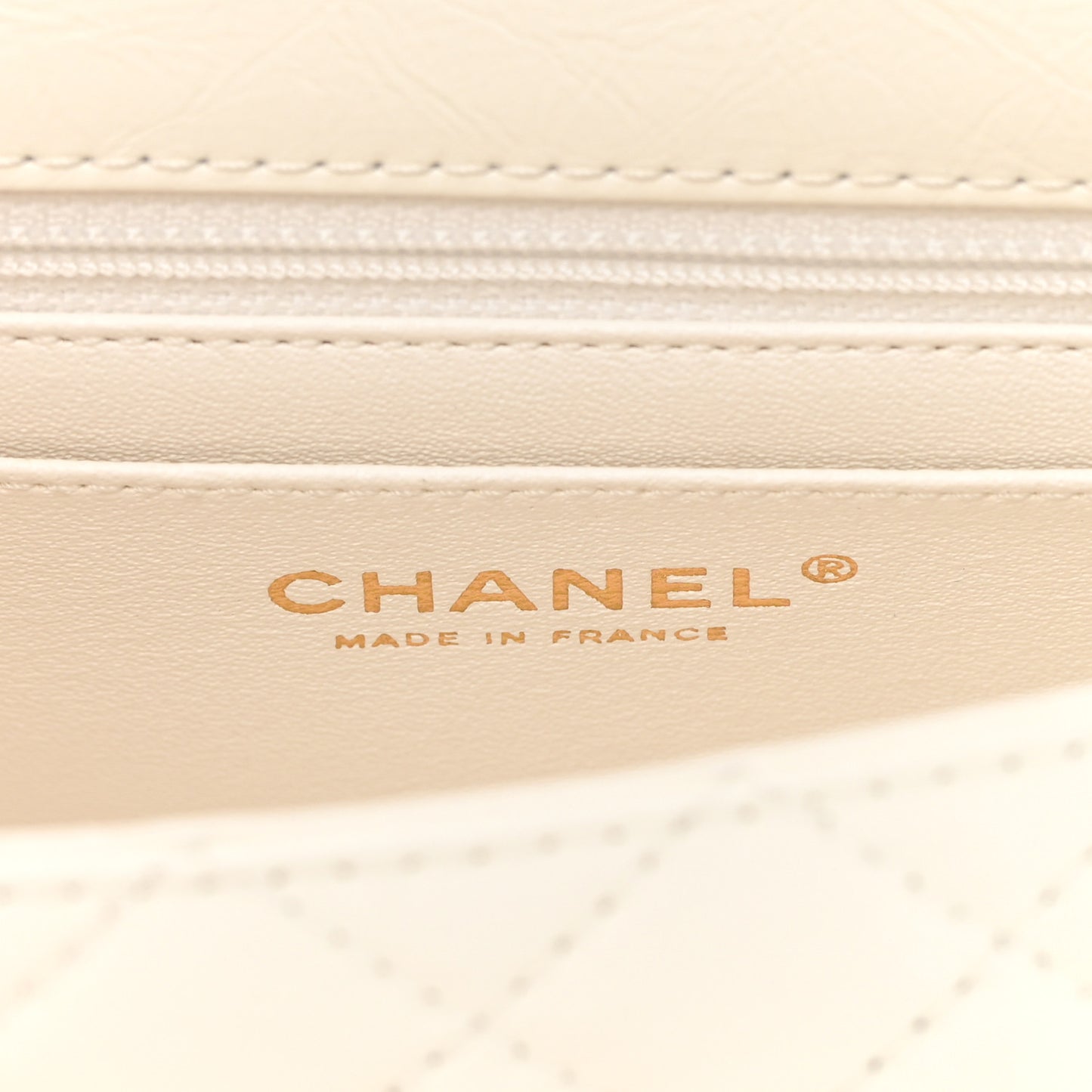 Aged Calfskin Quilted 2.55 Reissue Mini Flap White