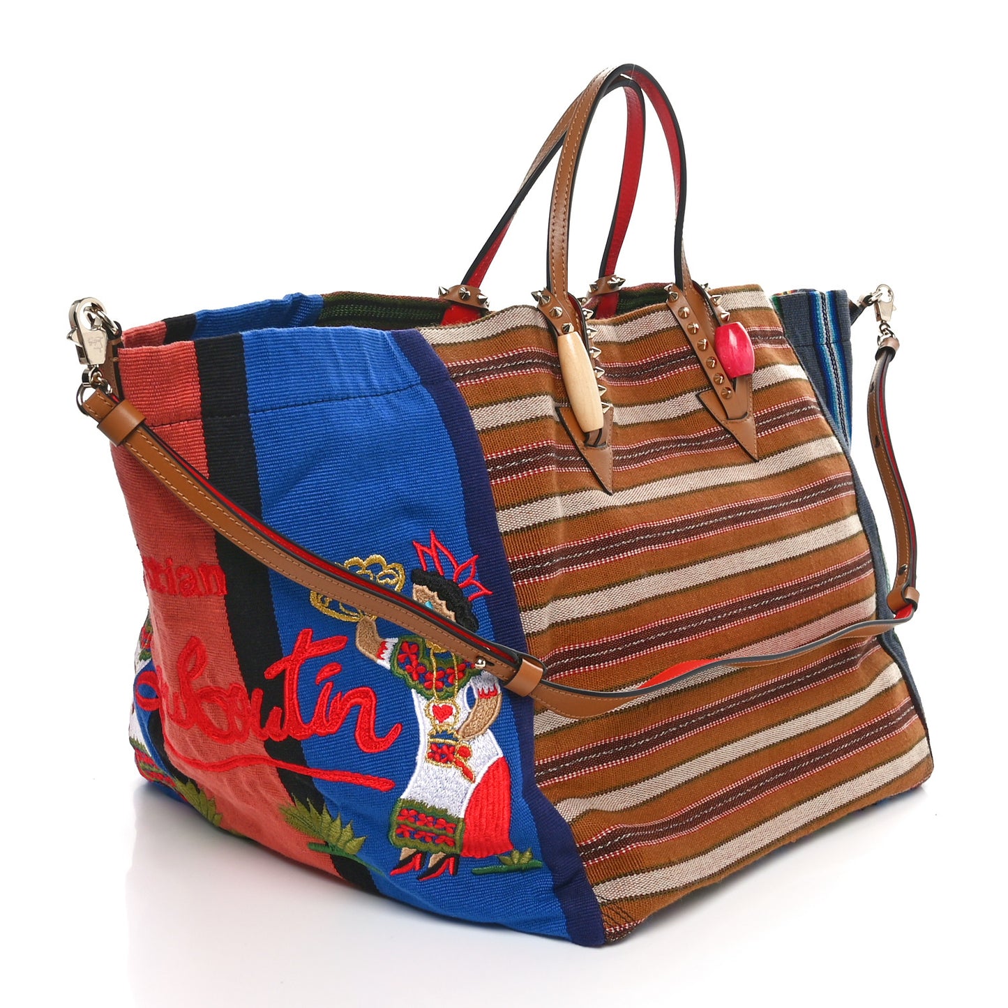 Tissu Calfskin Mexicaba Tote Multicolor