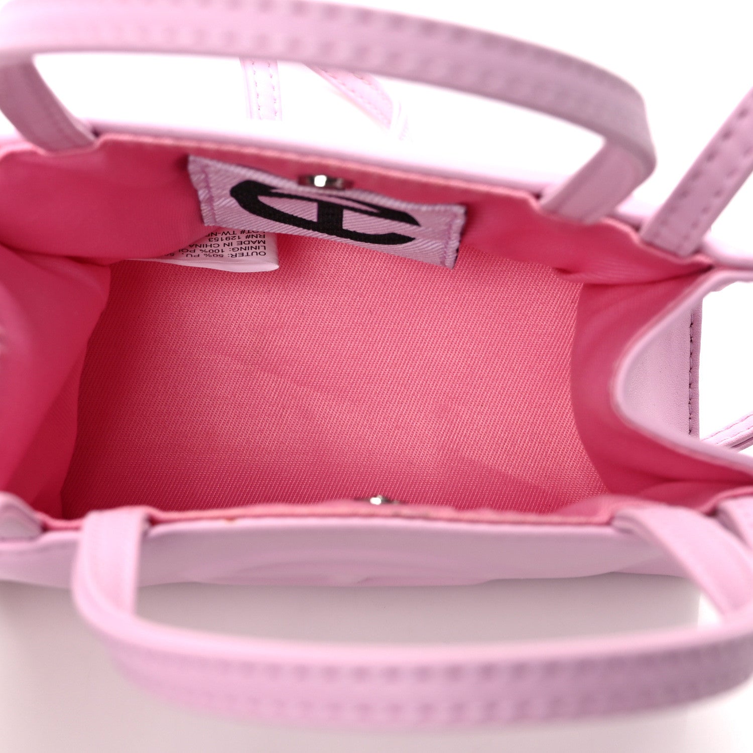 Telfar Vegan Leather Small Shopping Bag Bubblegum 5 of 8