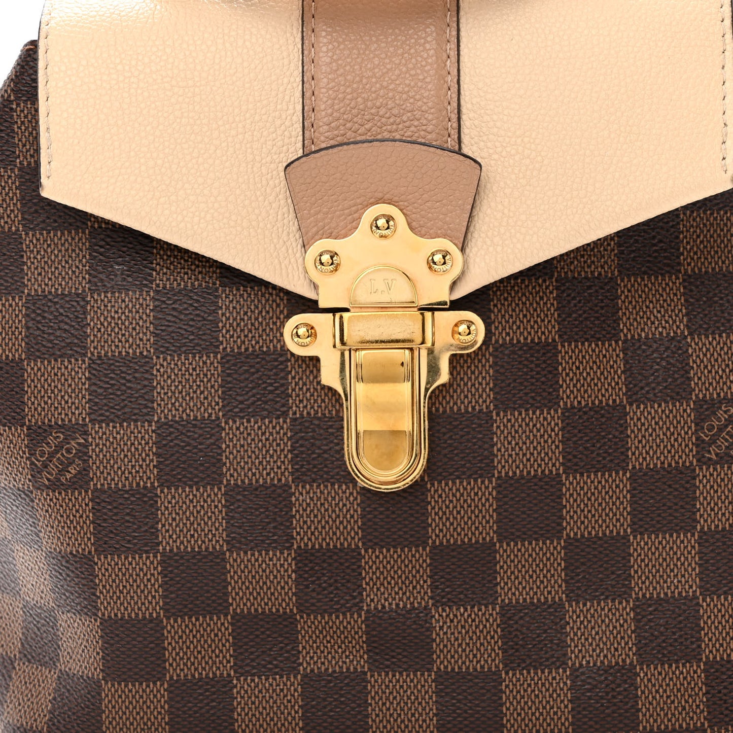 Damier Ebene Clapton Backpack Creme