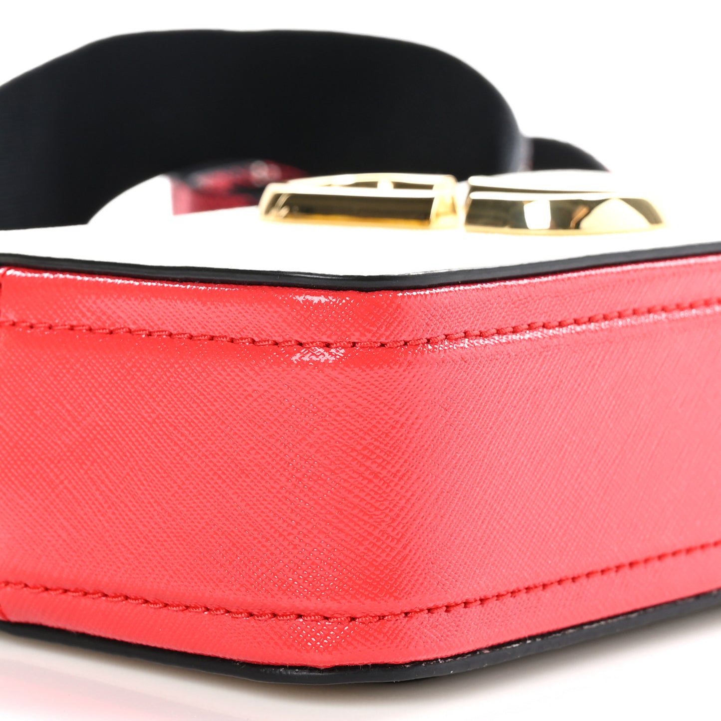Saffiano Small Snapshot Camera Bag Porcelain Multi