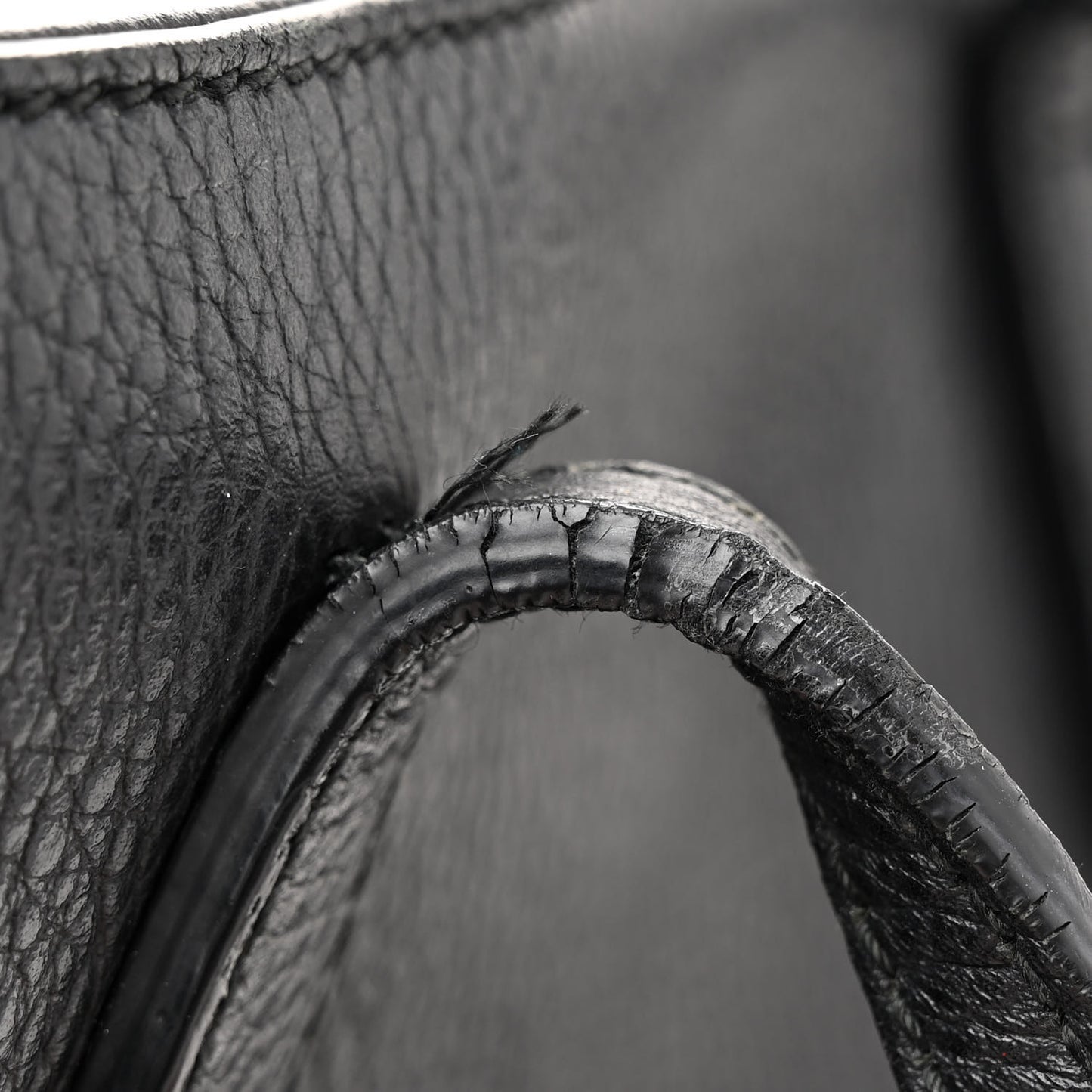 Pebbled Calfskin Small Swing Tote Black