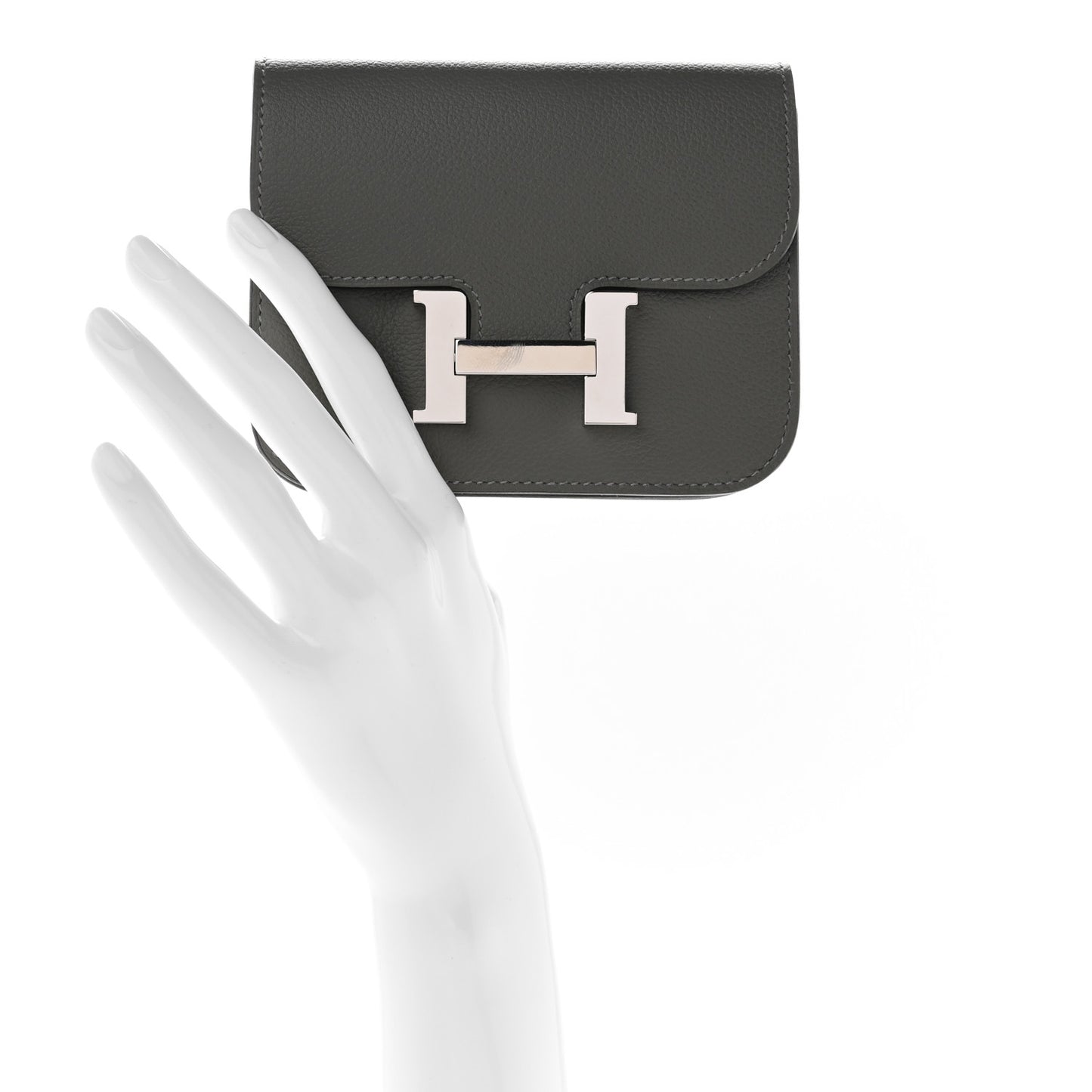 Evercolor Constance Slim Wallet Gris Meyer