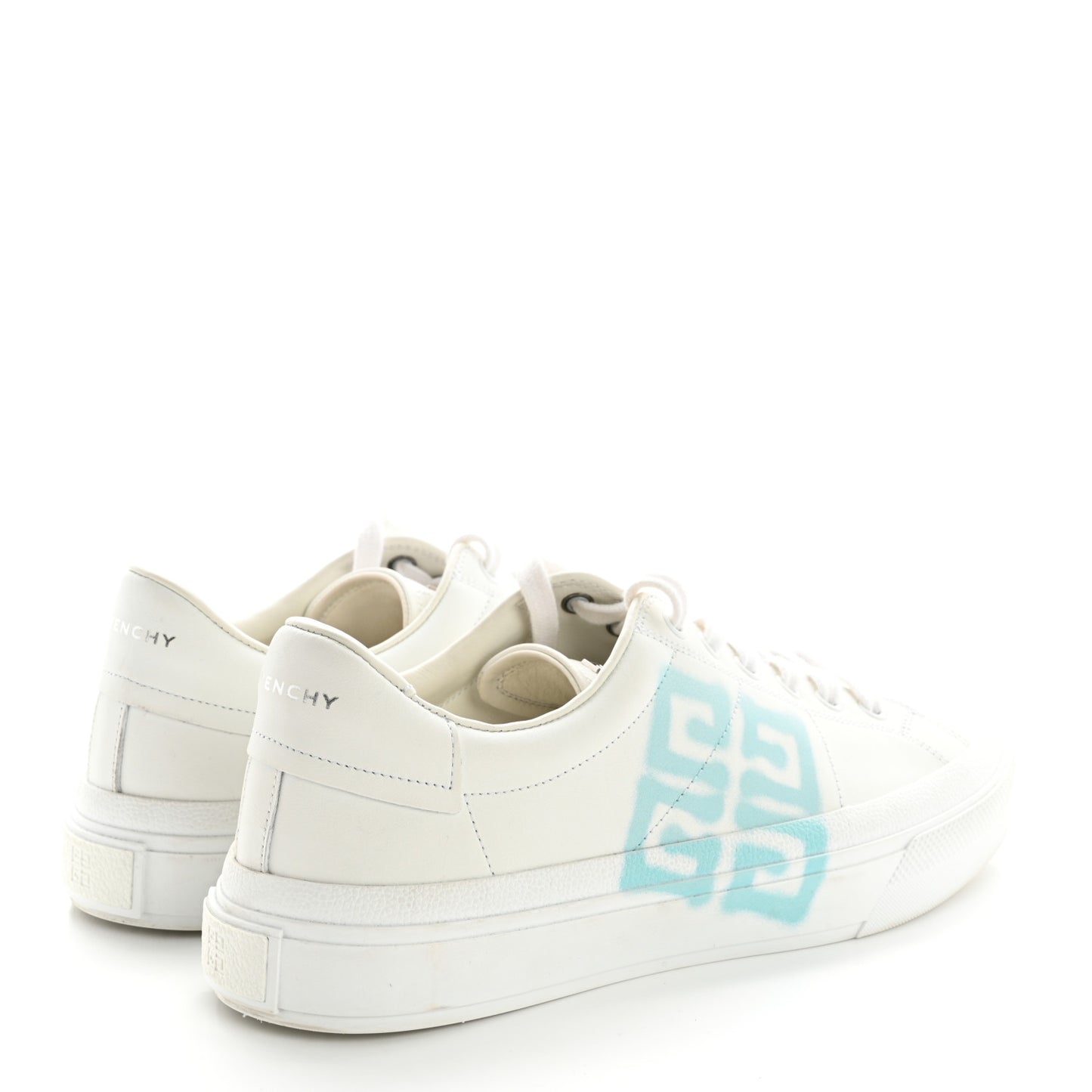 X JOSH SMITH Calfskin City Sport Womens Sneakers 40 White Light Blue