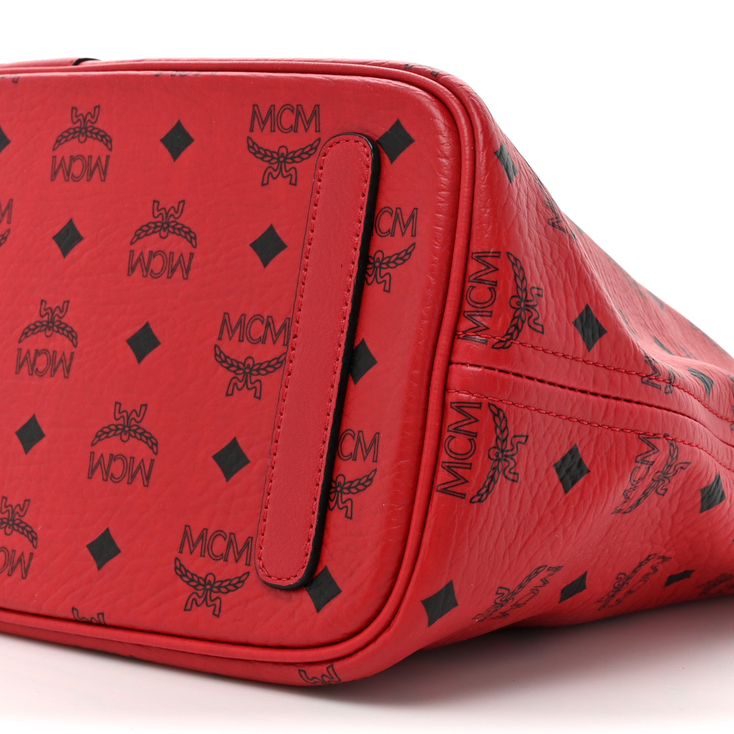Visetos Medium Liz Reversible Shopper Tote Ruby Red