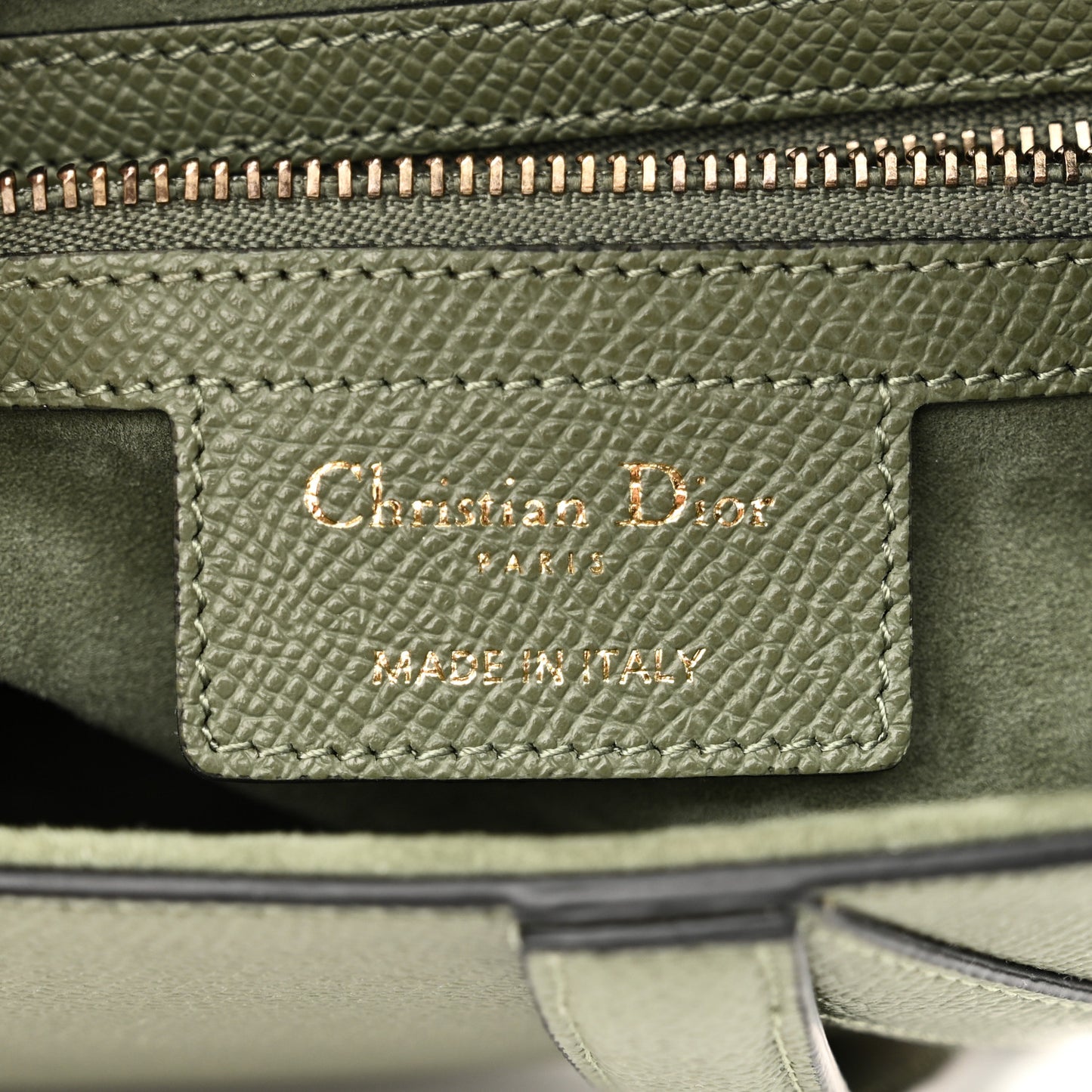 Grained Calfskin Saddle Bag Sage