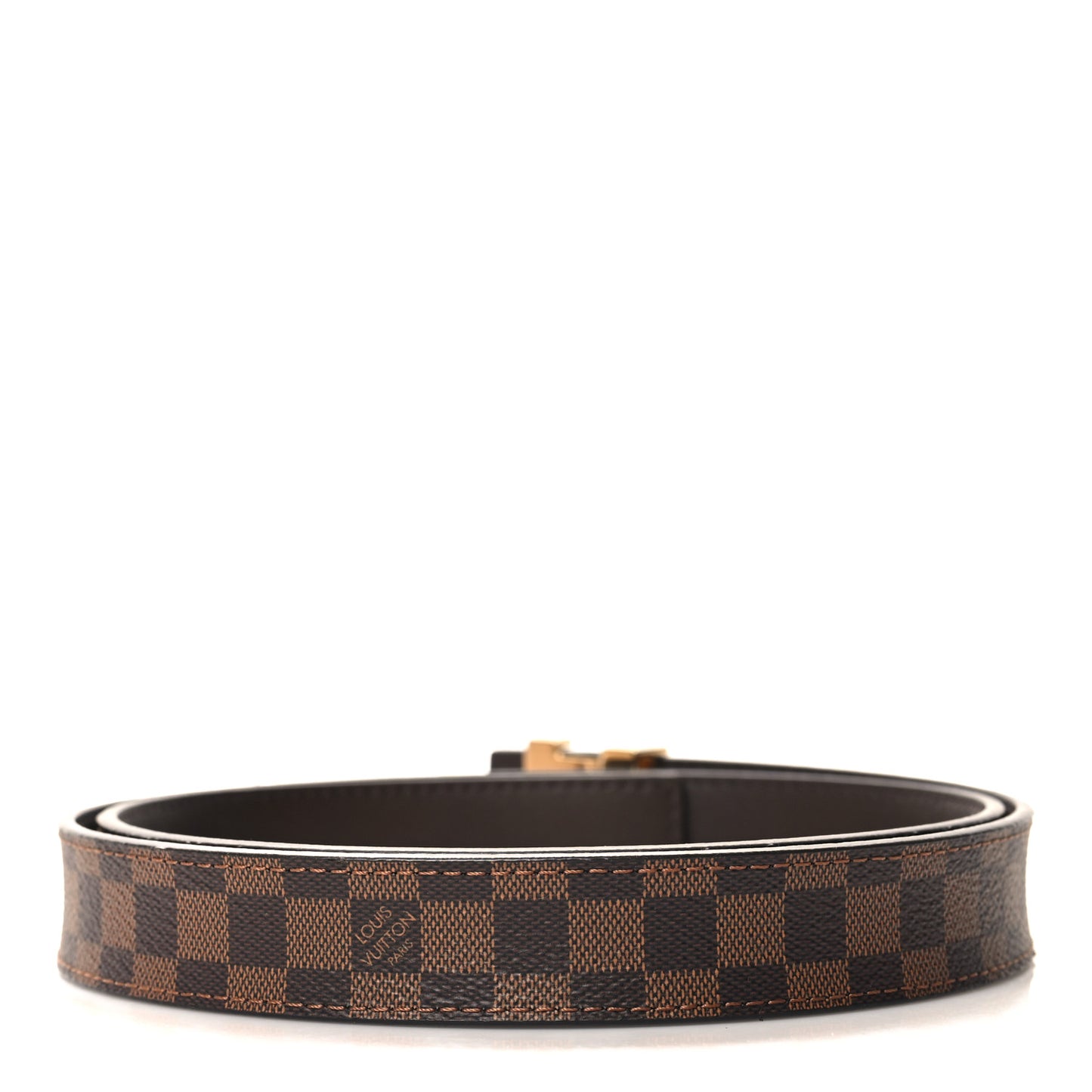 Mini Damier Ebene 25mm LV Initiales Belt 85 34