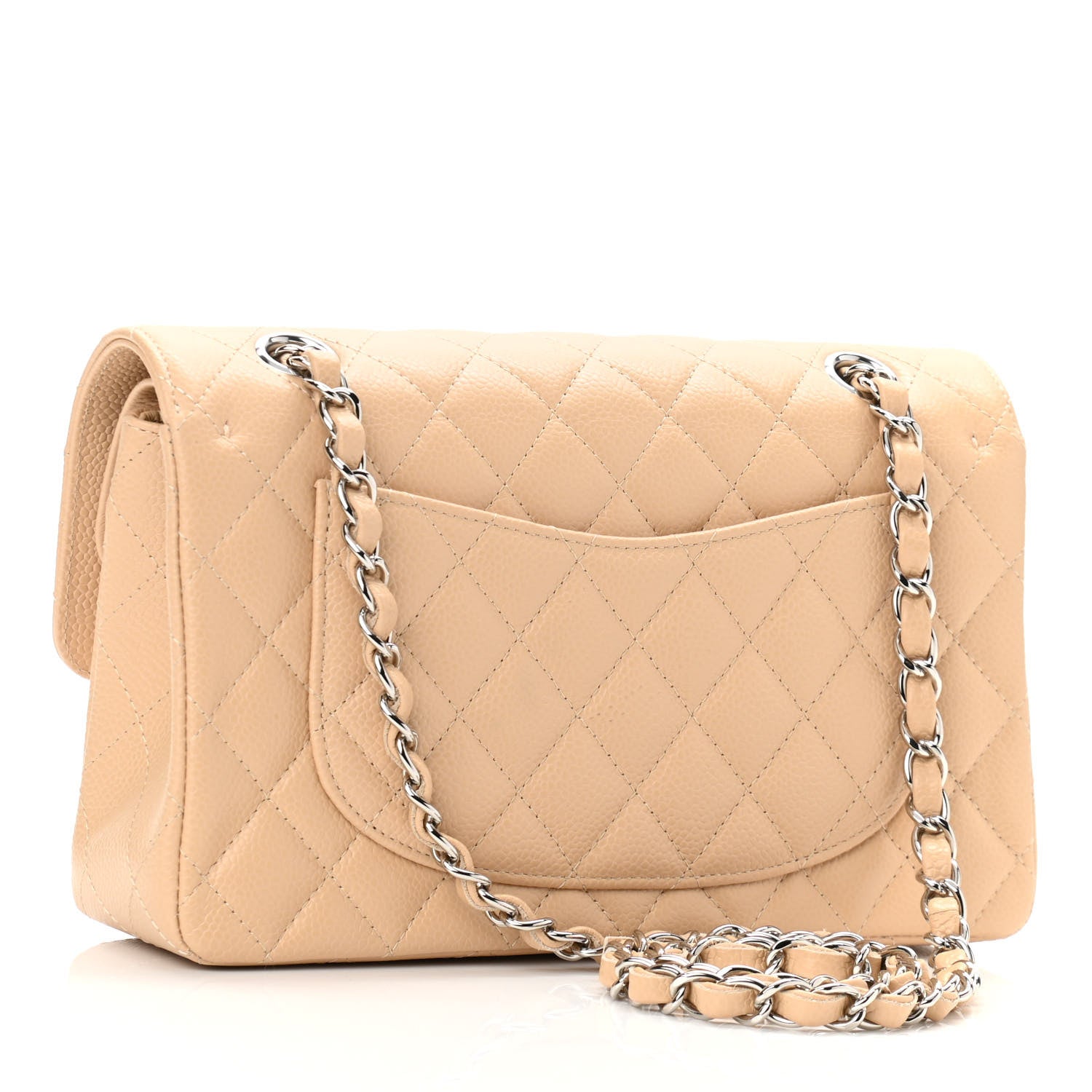 Chanel Caviar Quilted Small Double Flap Beige 3 of 11