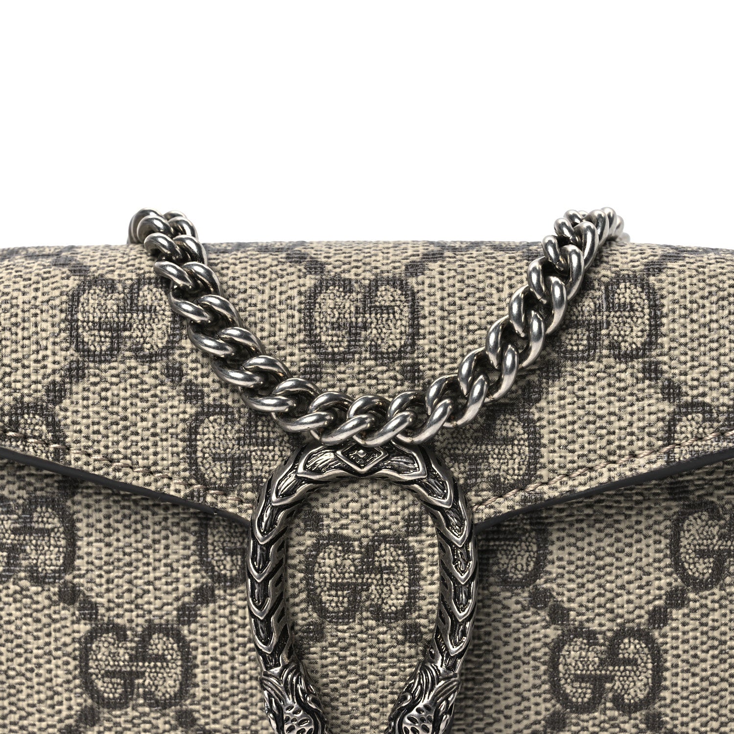 Gucci GG Supreme Monogram Dionysus Coin Purse Taupe 7 of 10