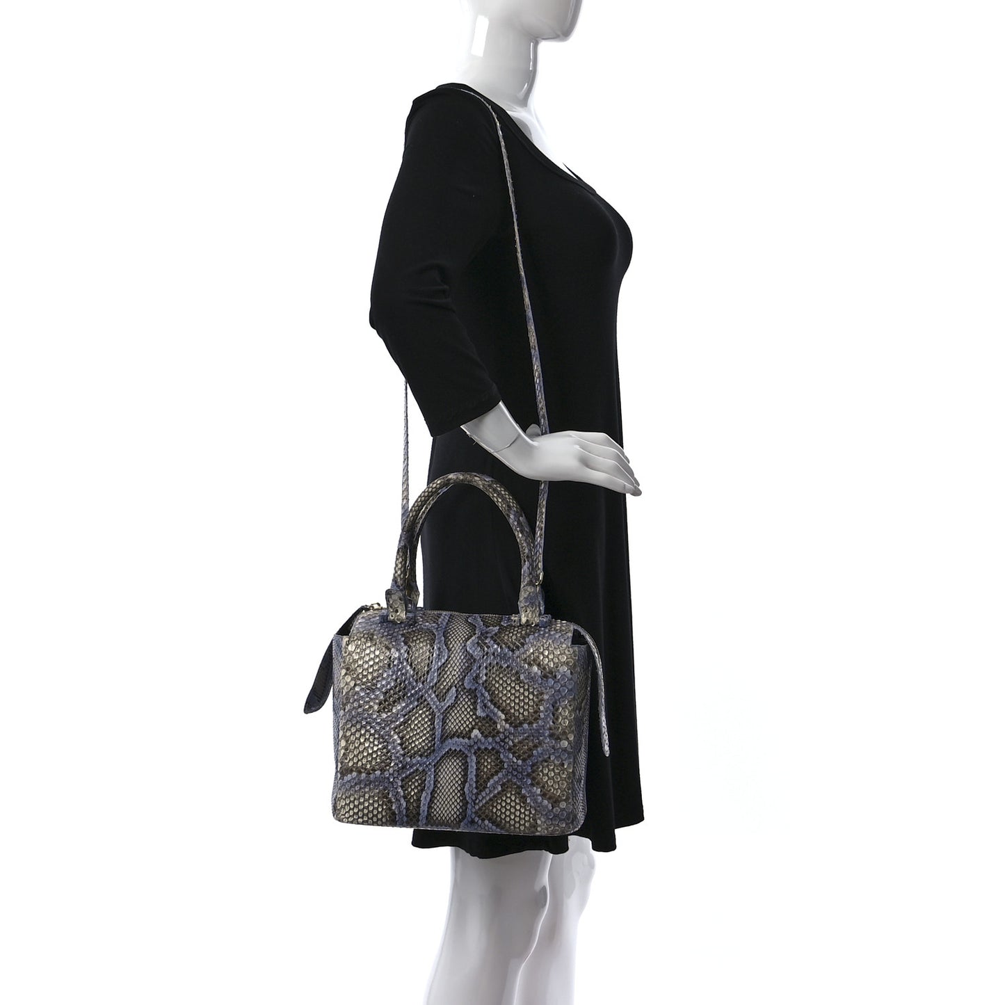 Snakeskin Bag Blue Multicolor