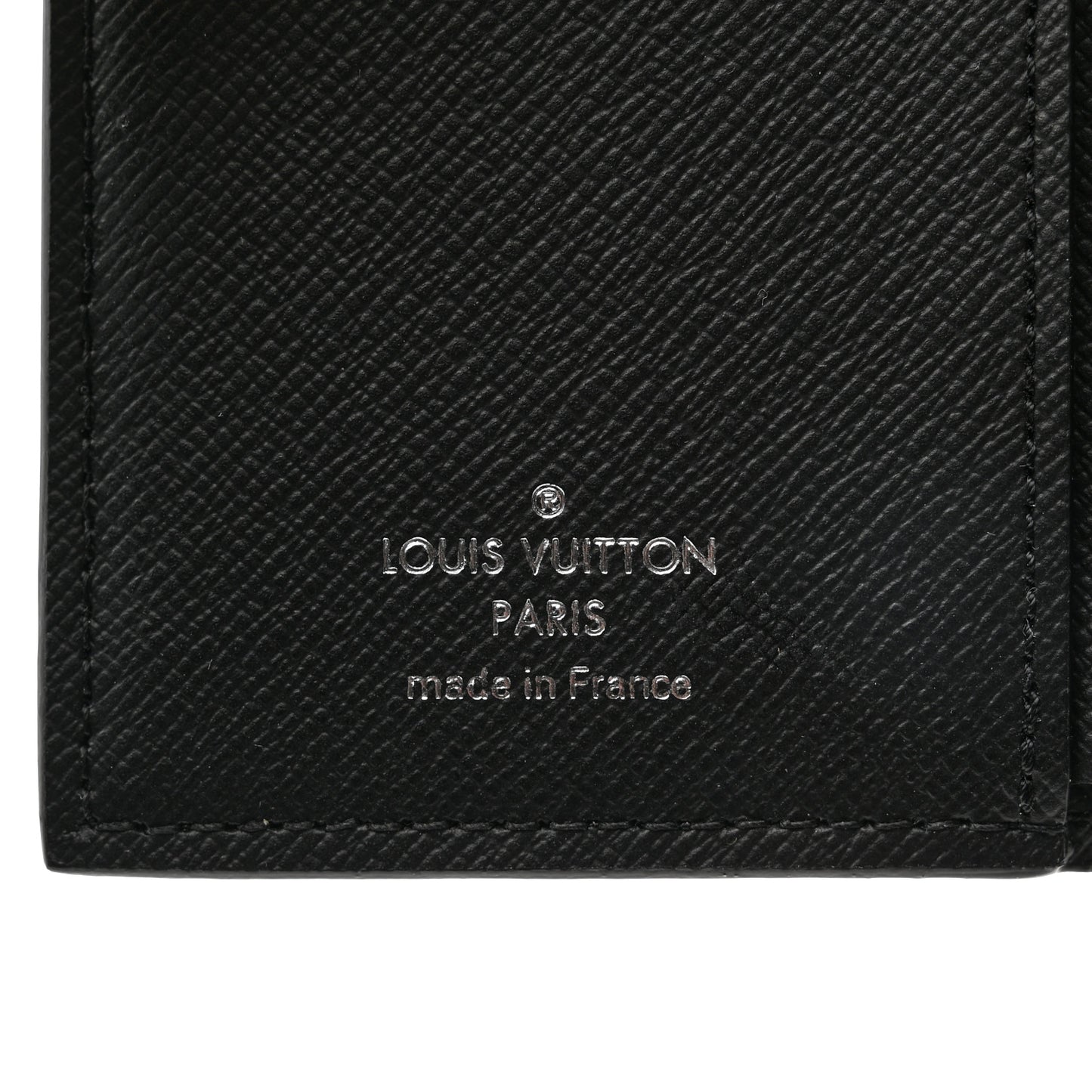 Monogram Pastel Cross Card Holder Black