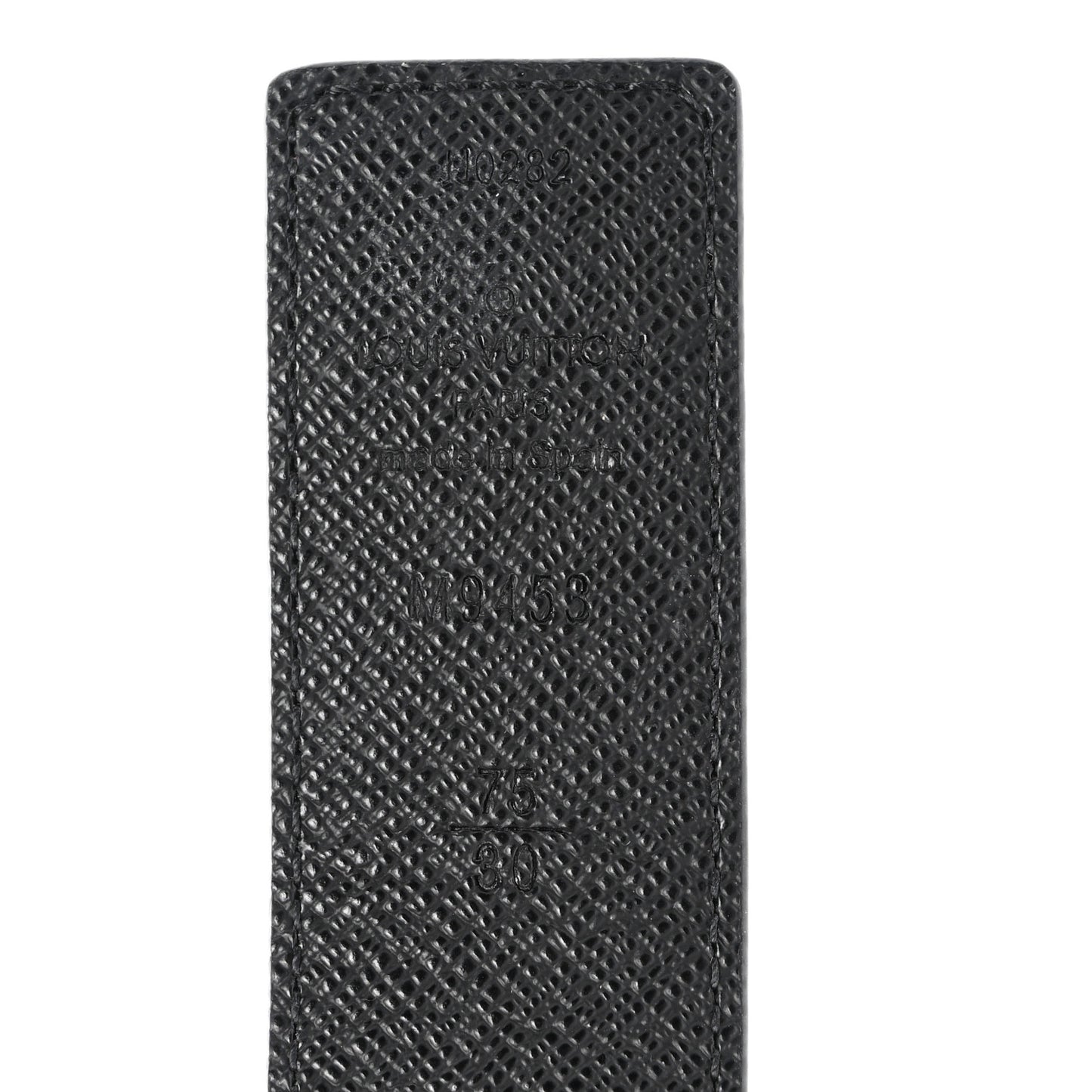 Calfskin Monogram 30mm LV Initiales Reversible Belt 75 30 Black