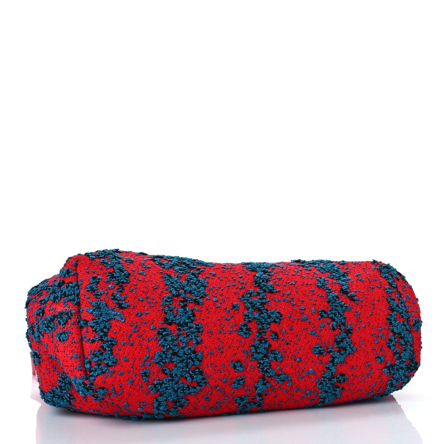 Textured Fabric Medium The Point Triangle Bag Red