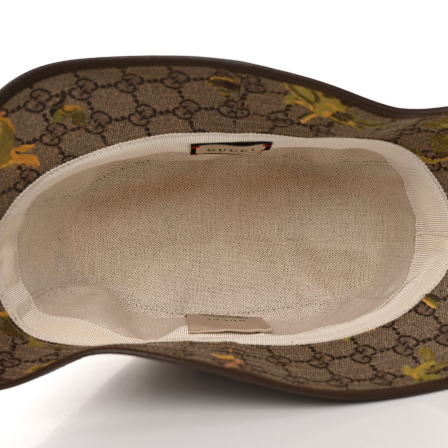 GG Supreme Monogram Azalea Calfskin Dusty Carnation Retro Interlocking G Bucket Hat M Beige Ebony Multicolor