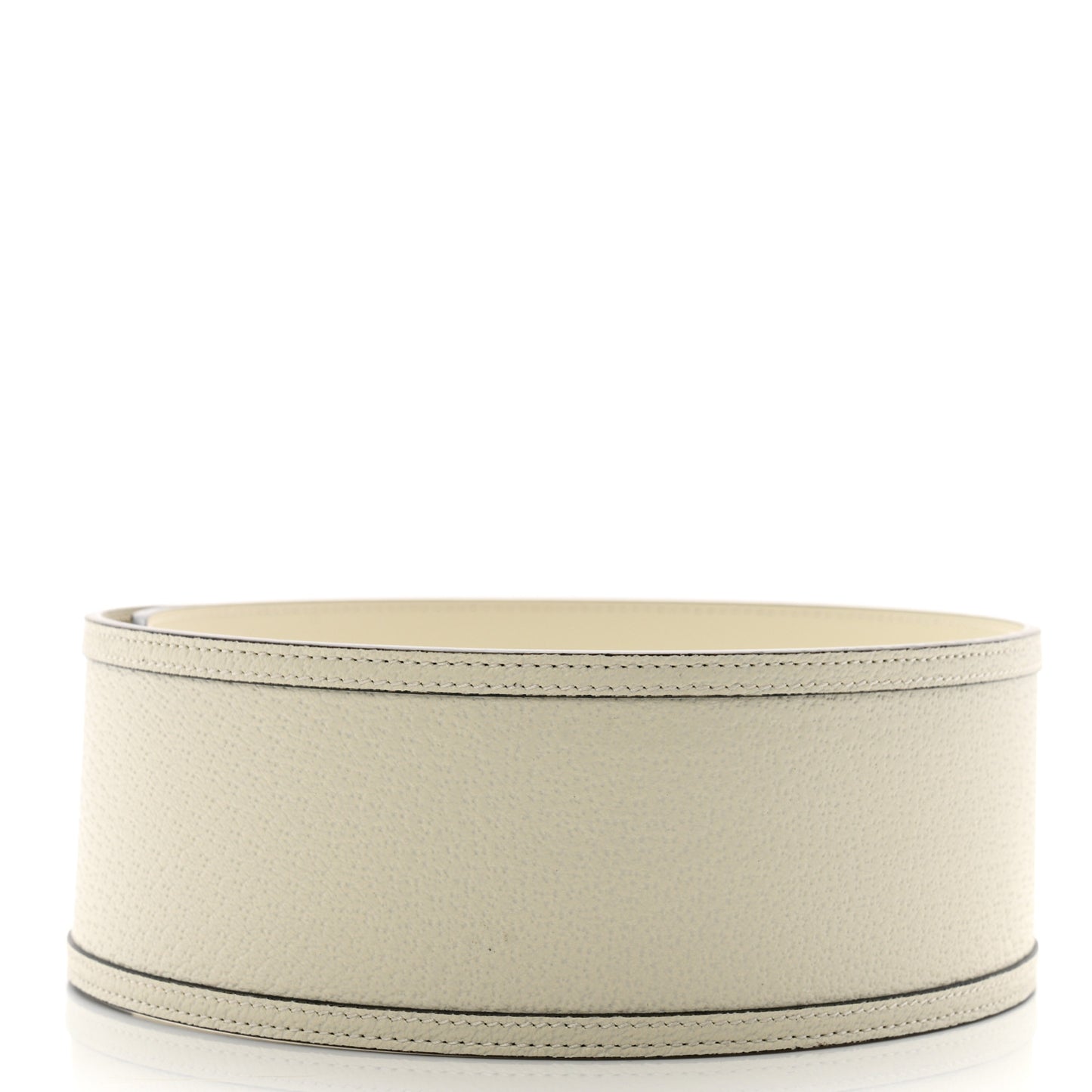 Calfskin GG Marmont Wide Belt 80 32 White