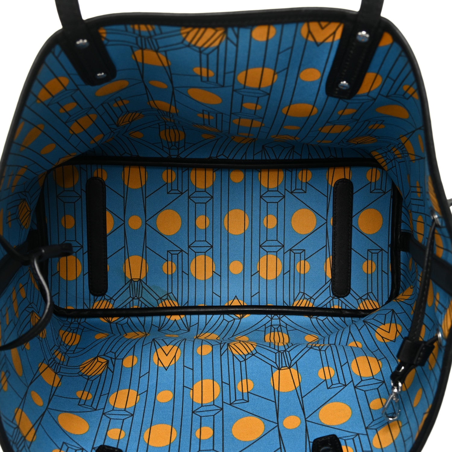 MCM Visetos Medium Project Reversible Shopper Tote Munich Blue 6 of 29