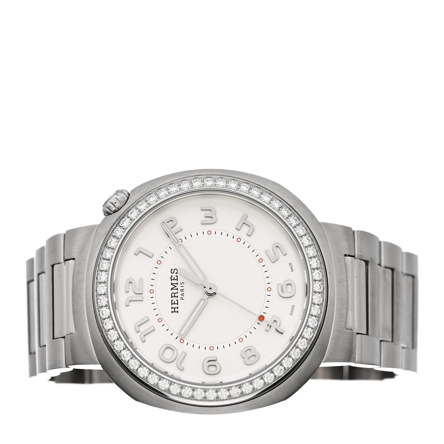 Stainless Steel Diamond Bezel 36mm Cut Automatic Watch