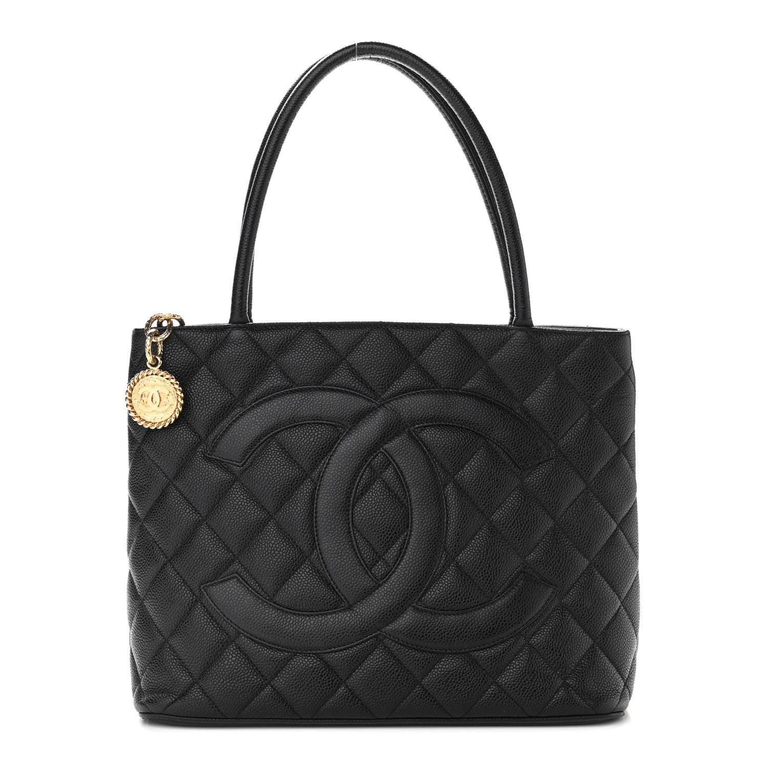 Chanel Caviar Quilted Medallion Tote Black 1 of 11