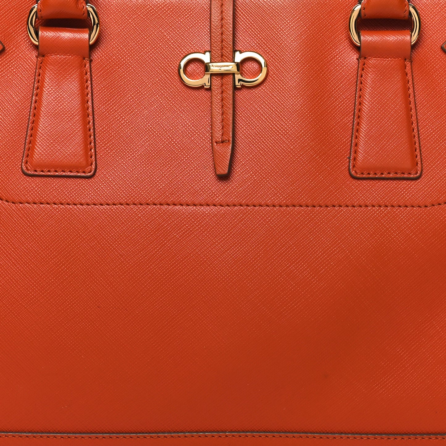 Printed Calfskin Briana Tote Terracotta