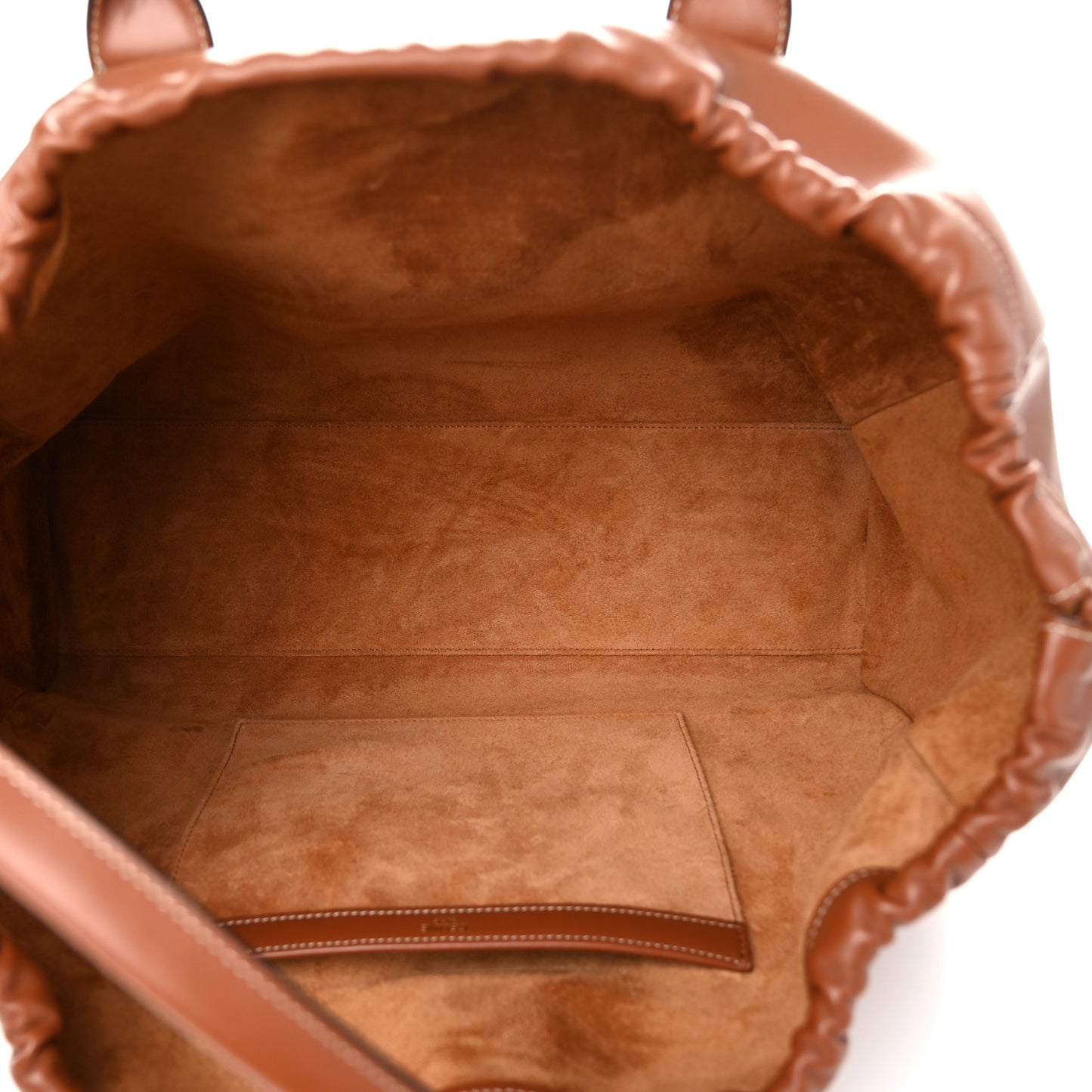 Smooth Calfskin Cuir Triomphe Cabas Drawstring Tan