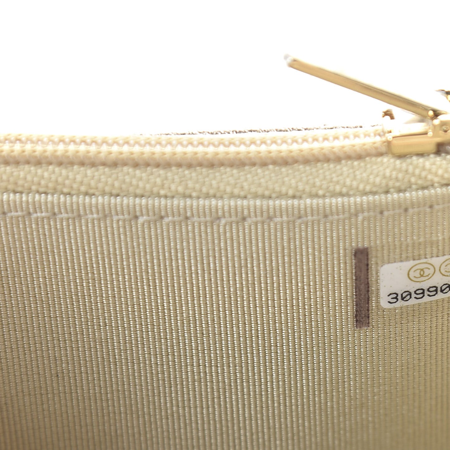 Metallic Lambskin Quilted Mini Wallet On Chain WOC Gold