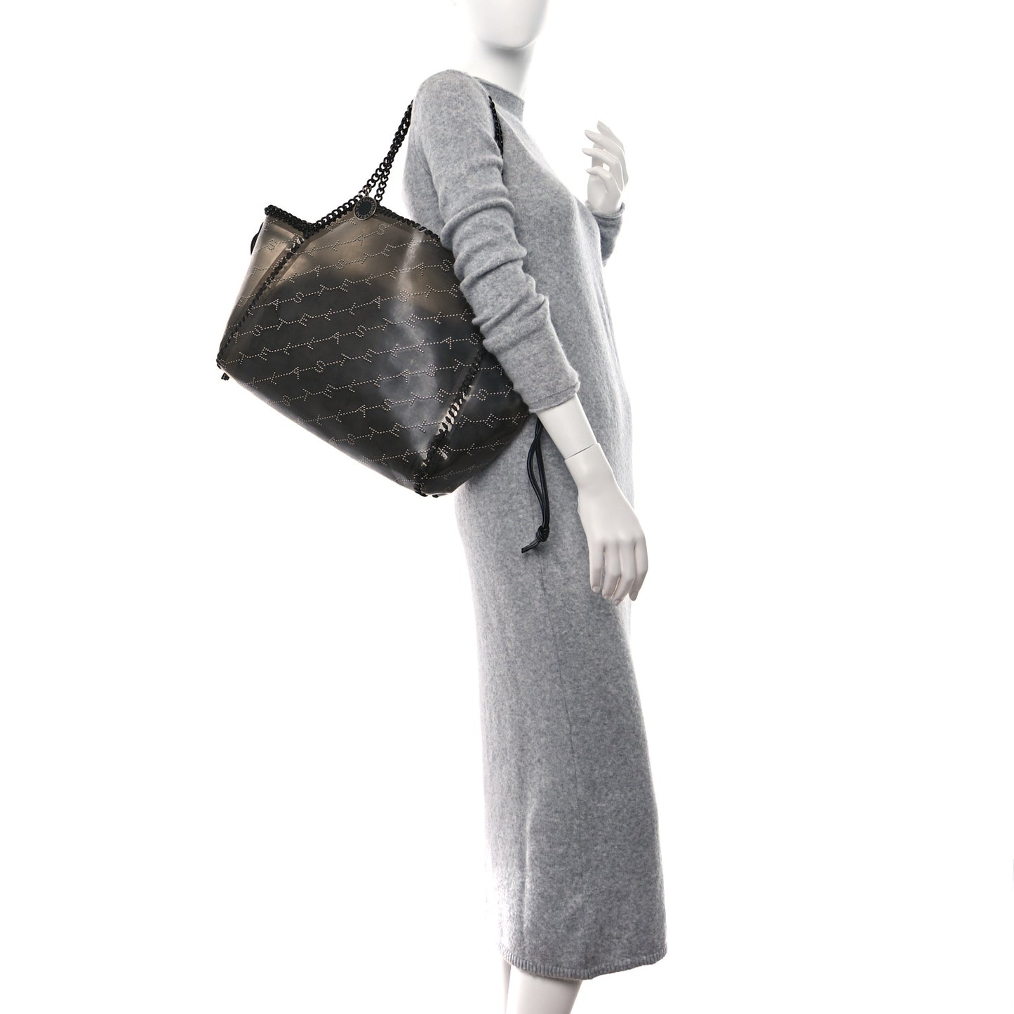PVC Monogram Falabella Reversible Tote Black