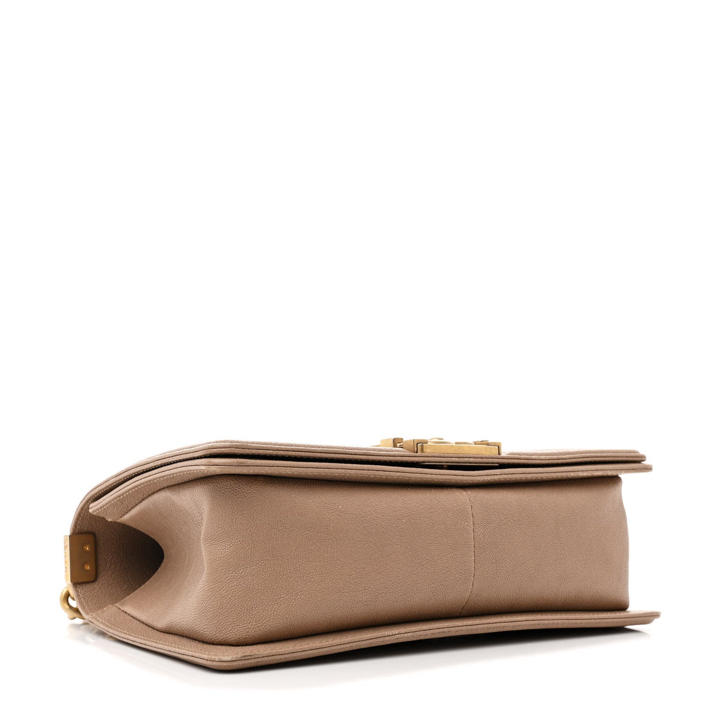 Caviar Quilted Medium Boy Flap Beige