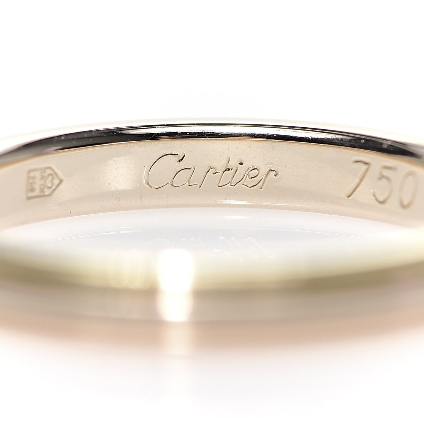 18K Pink White Yellow Gold 2.8mm Trinity Wedding Band Ring 50 5.25