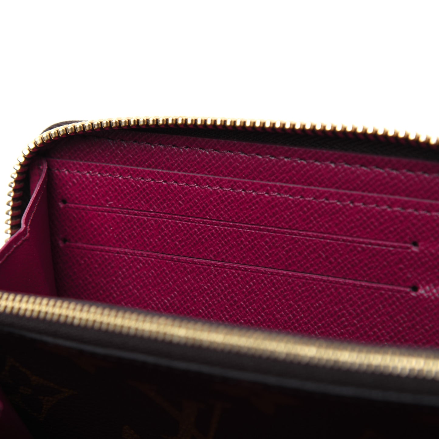 Monogram Clemence Wallet Fuchsia