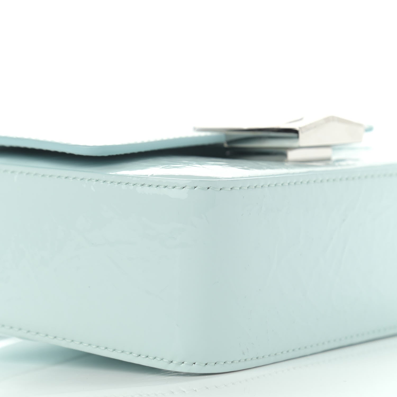 Givenchy Patent Textured Goatskin Mini 4G Crossbody Sky Blue 9 of 11