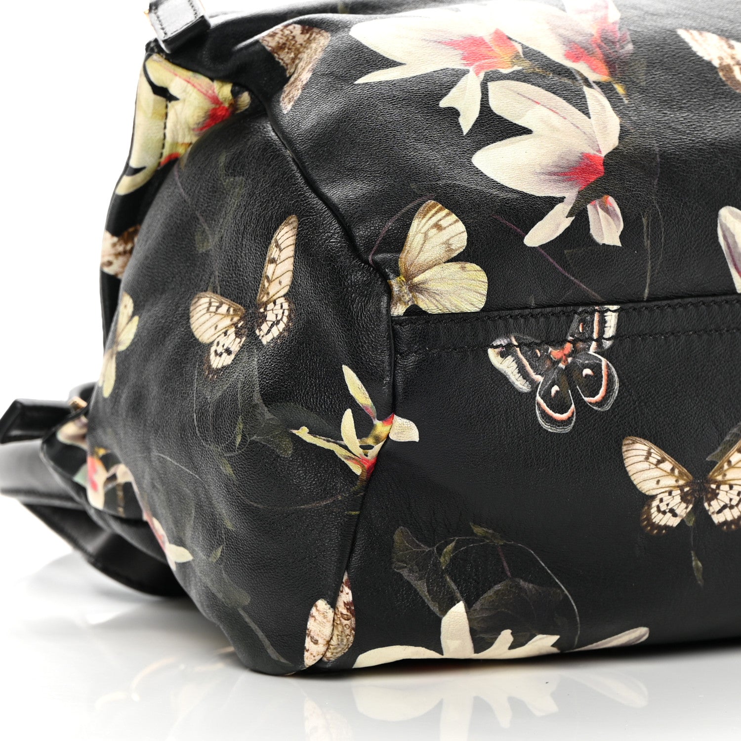 Givenchy Lambskin Magnolia and Moth Print Mini Pandora Black 10 of 16