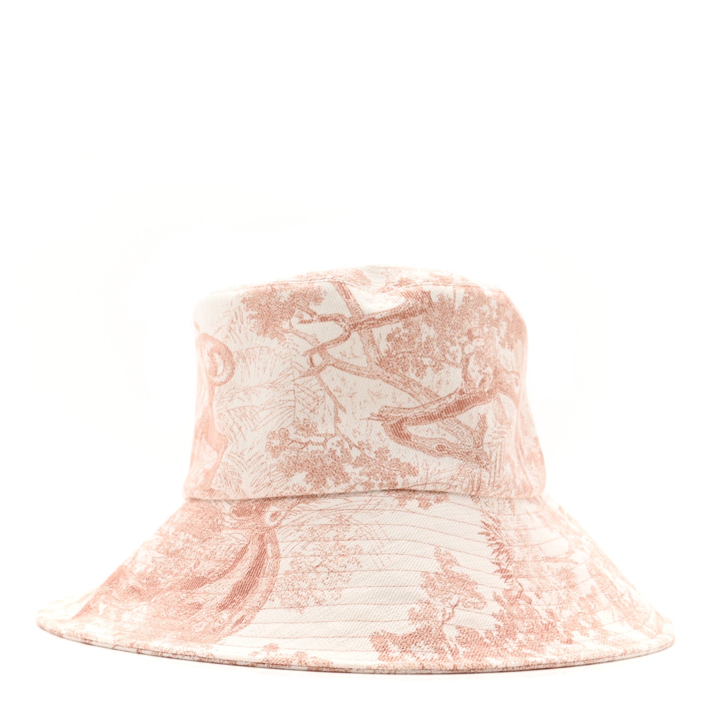 Cotton Dioriviera Toile De Jouy Bob Brim Bucket Hat 57 Rose