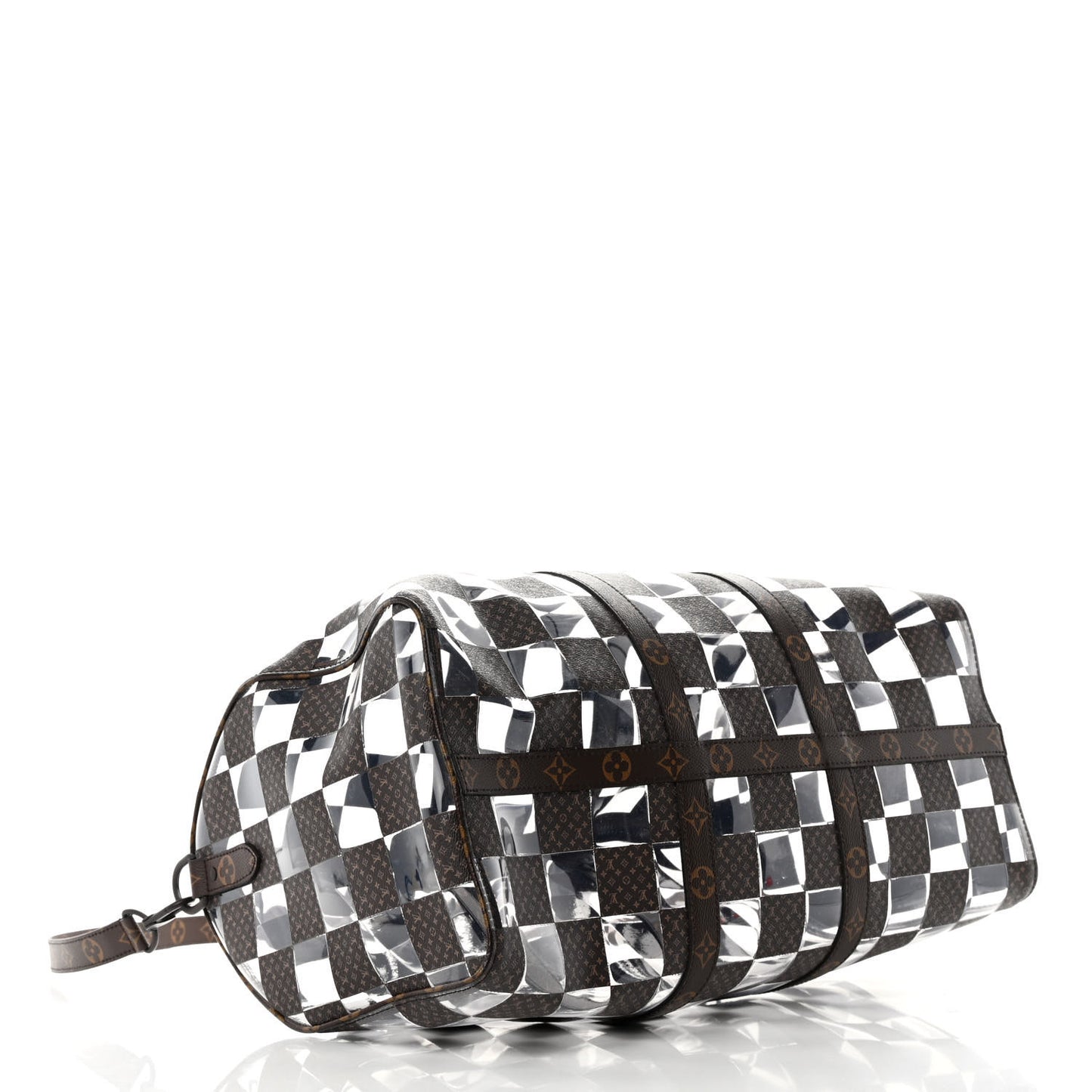 PVC Monogram Chess Keepall Bandouliere 50