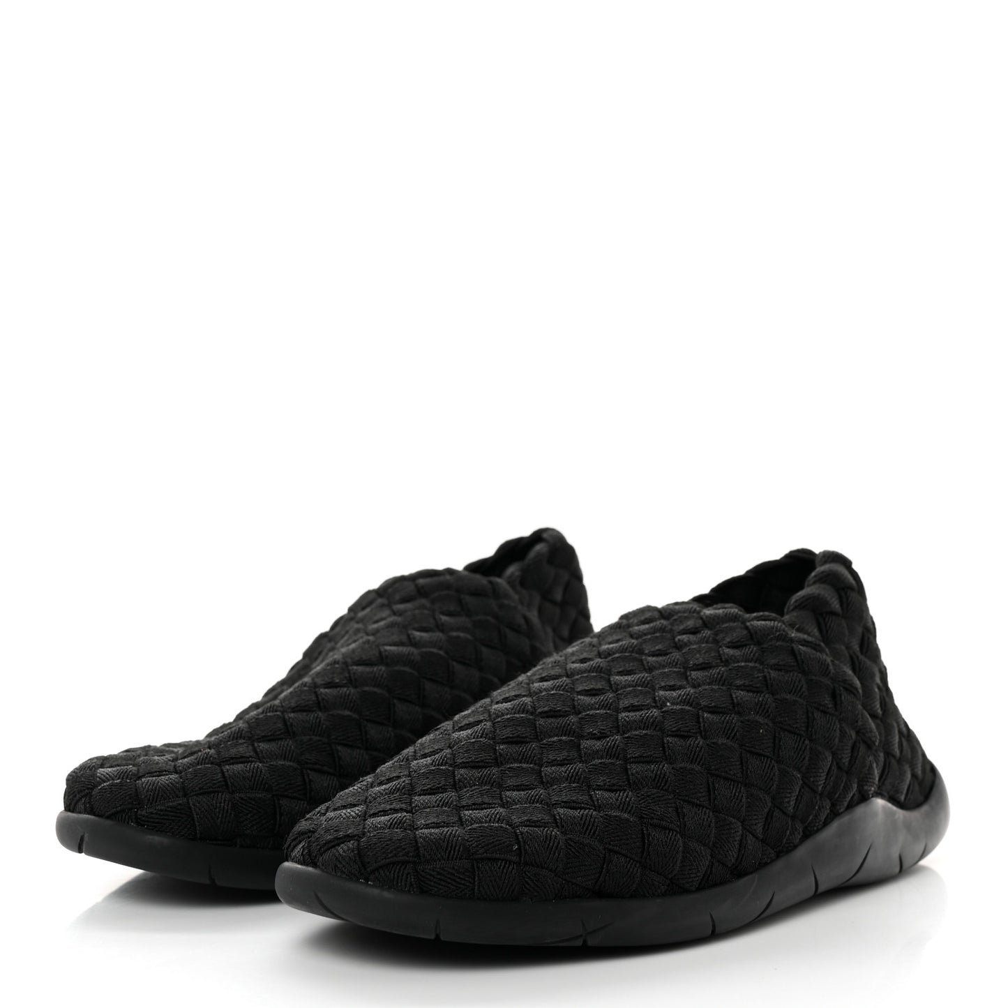 Intrecciato Women's Slip-On Sneakers 36 Black