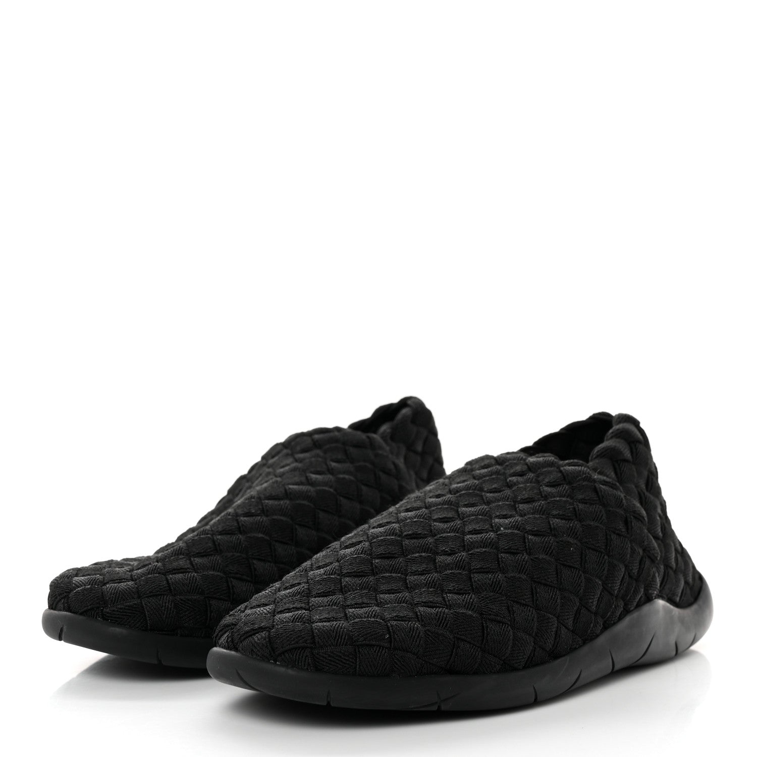 Bottega Veneta Intrecciato Women's Slip-On Sneakers 36 Black 3 of 8