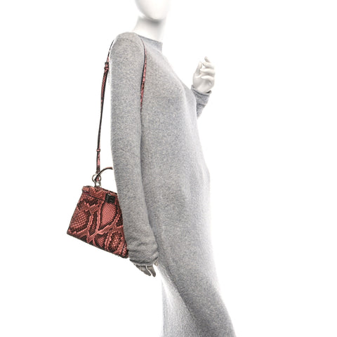 Snakeskin Shiny Nappa Mini Peekaboo Iconic Satchel Lollypop