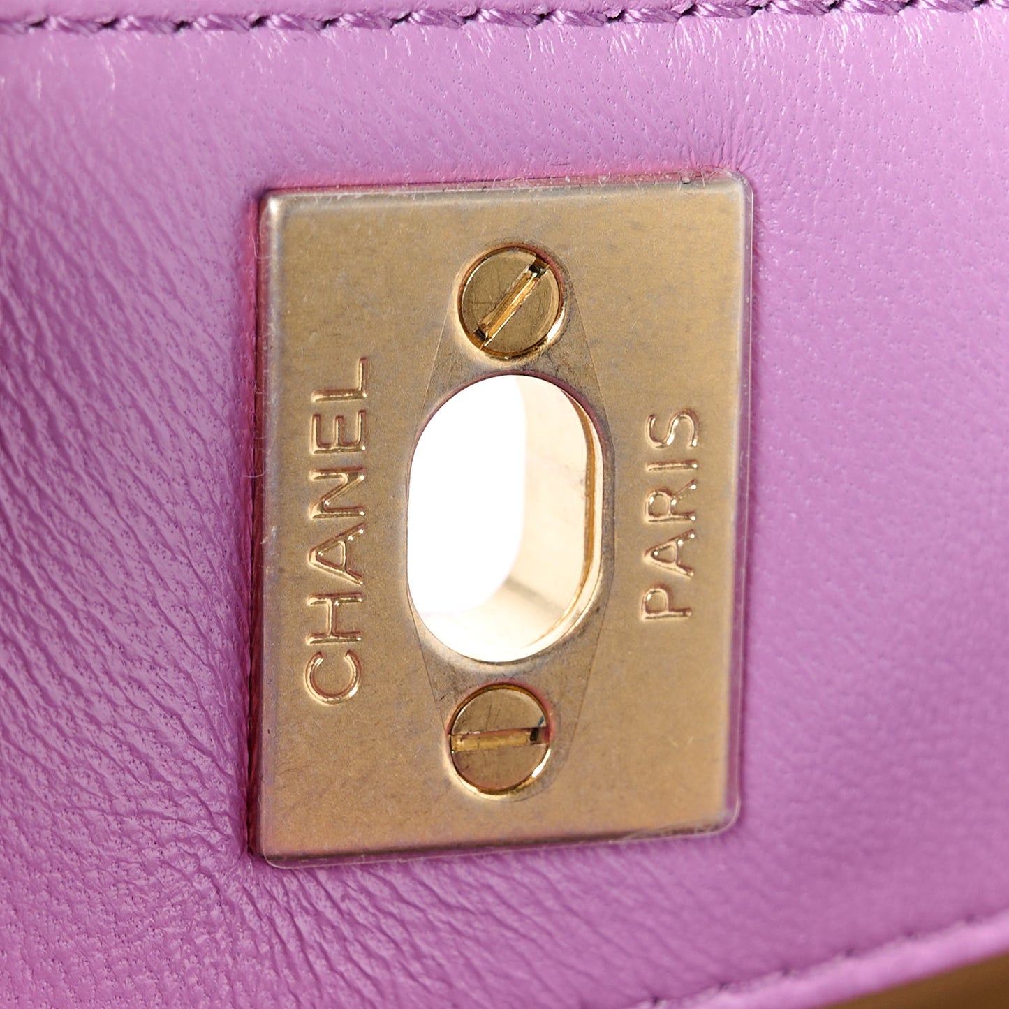 Lambskin Quilted Small Pearl Crush Hobo Purple