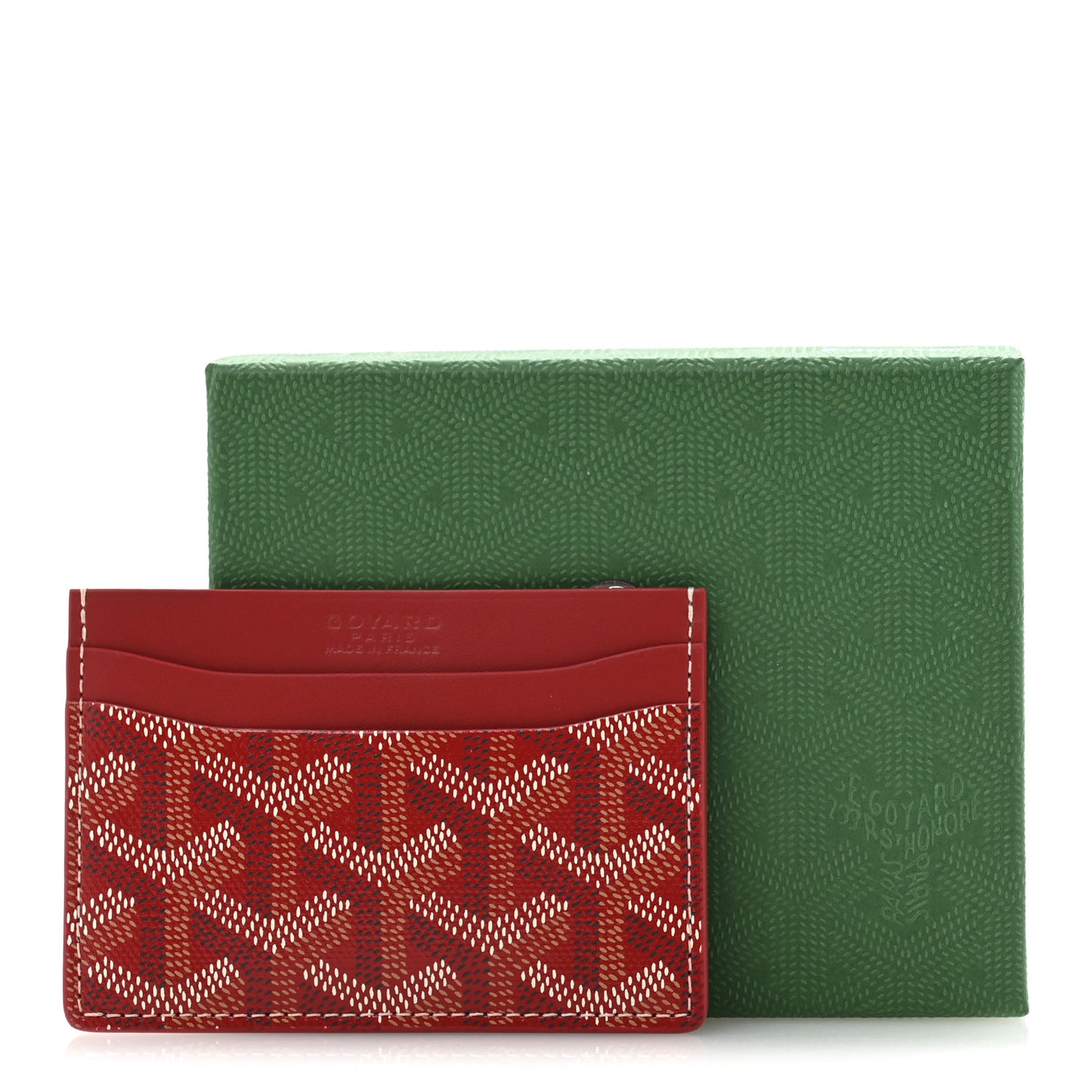 Goyardine Saint Sulpice Card Holder Red
