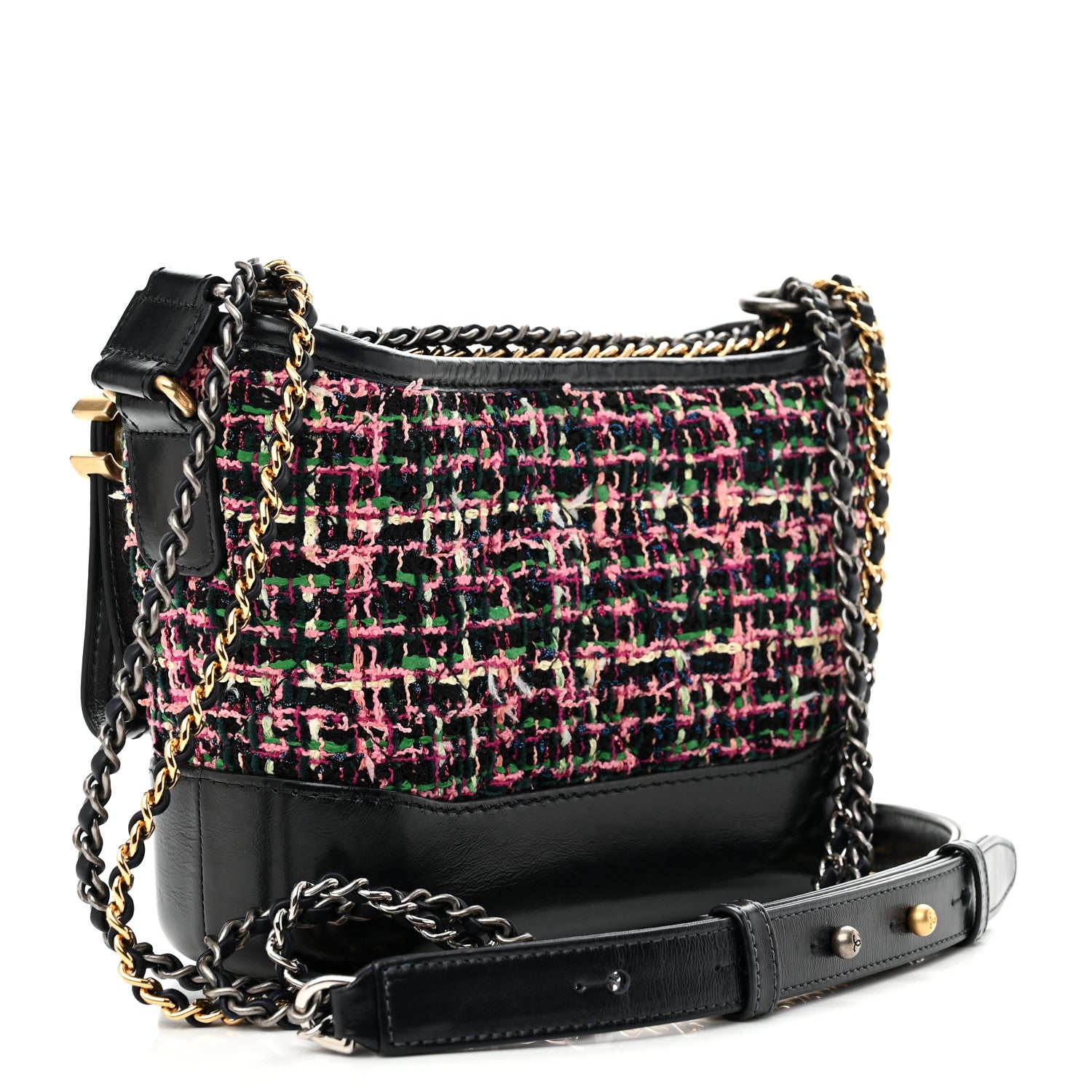 Chanel Tweed Calfskin Small Gabrielle Hobo Multi 3 of 11