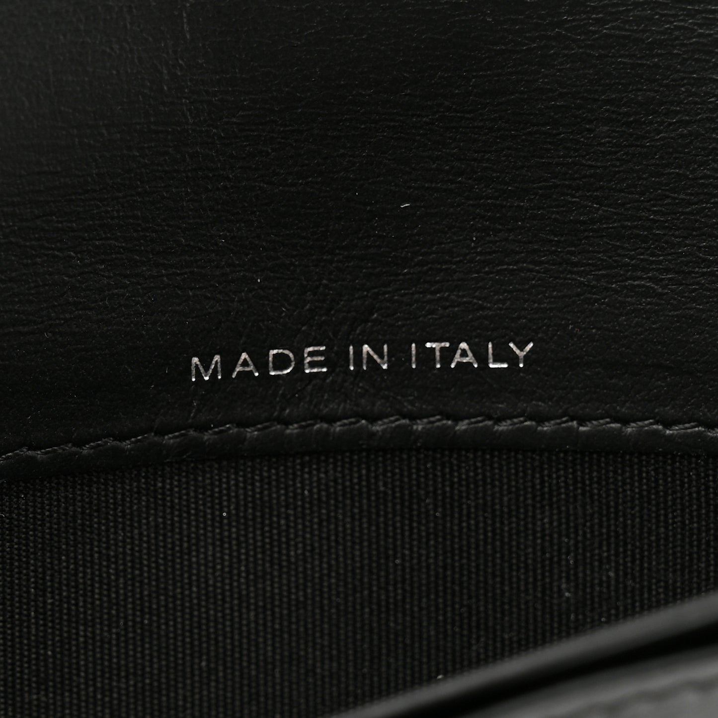 Caviar Chevron Quilted Boy Yen Wallet Black