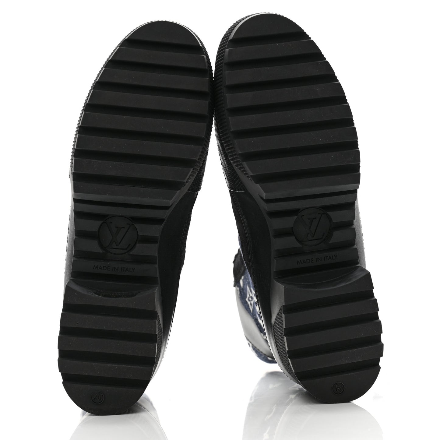 Calfskin Monogram Denim Laureate Platform Desert Boots 40 Grey