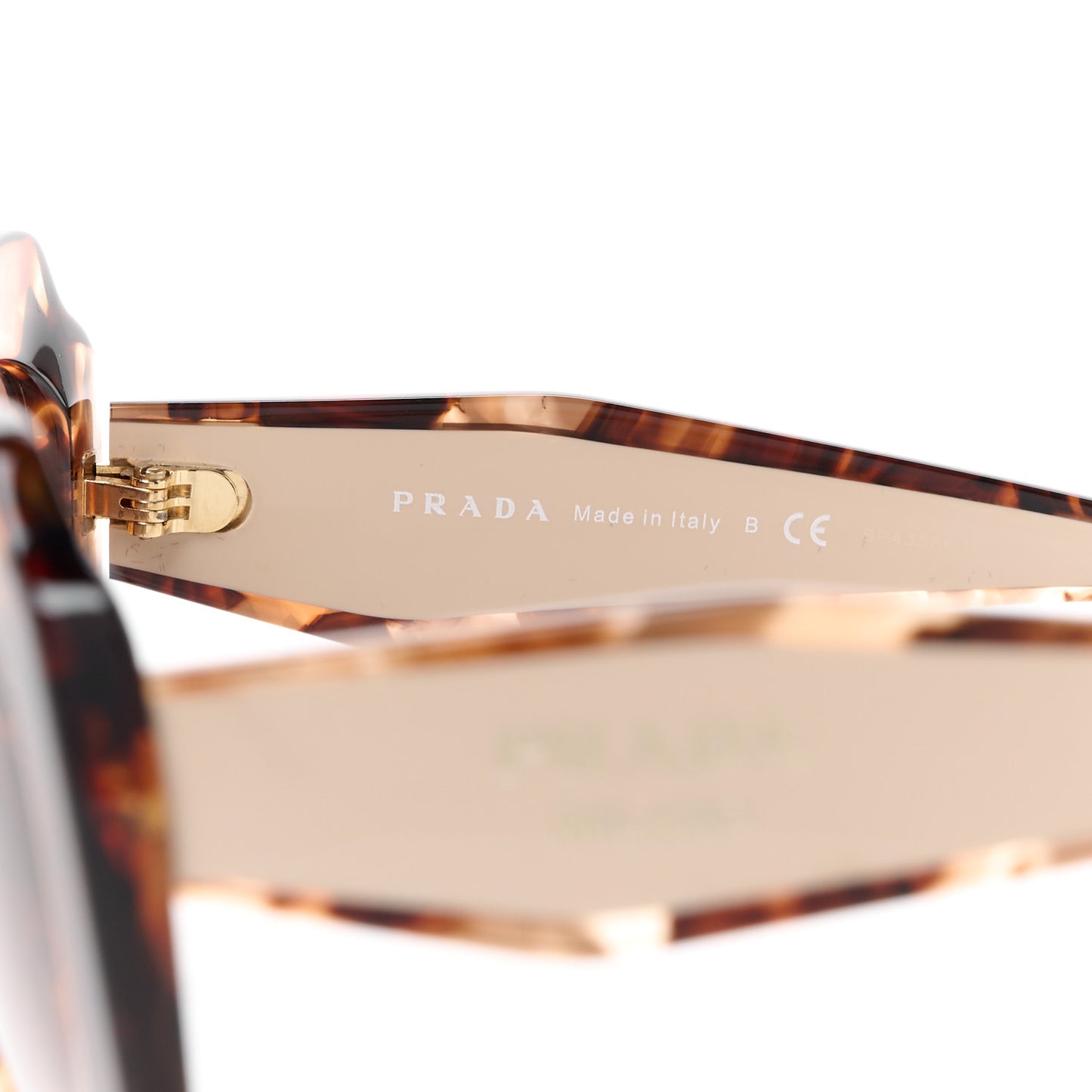 Acetate Square Sunglasses SPR 16Y Havana Beige