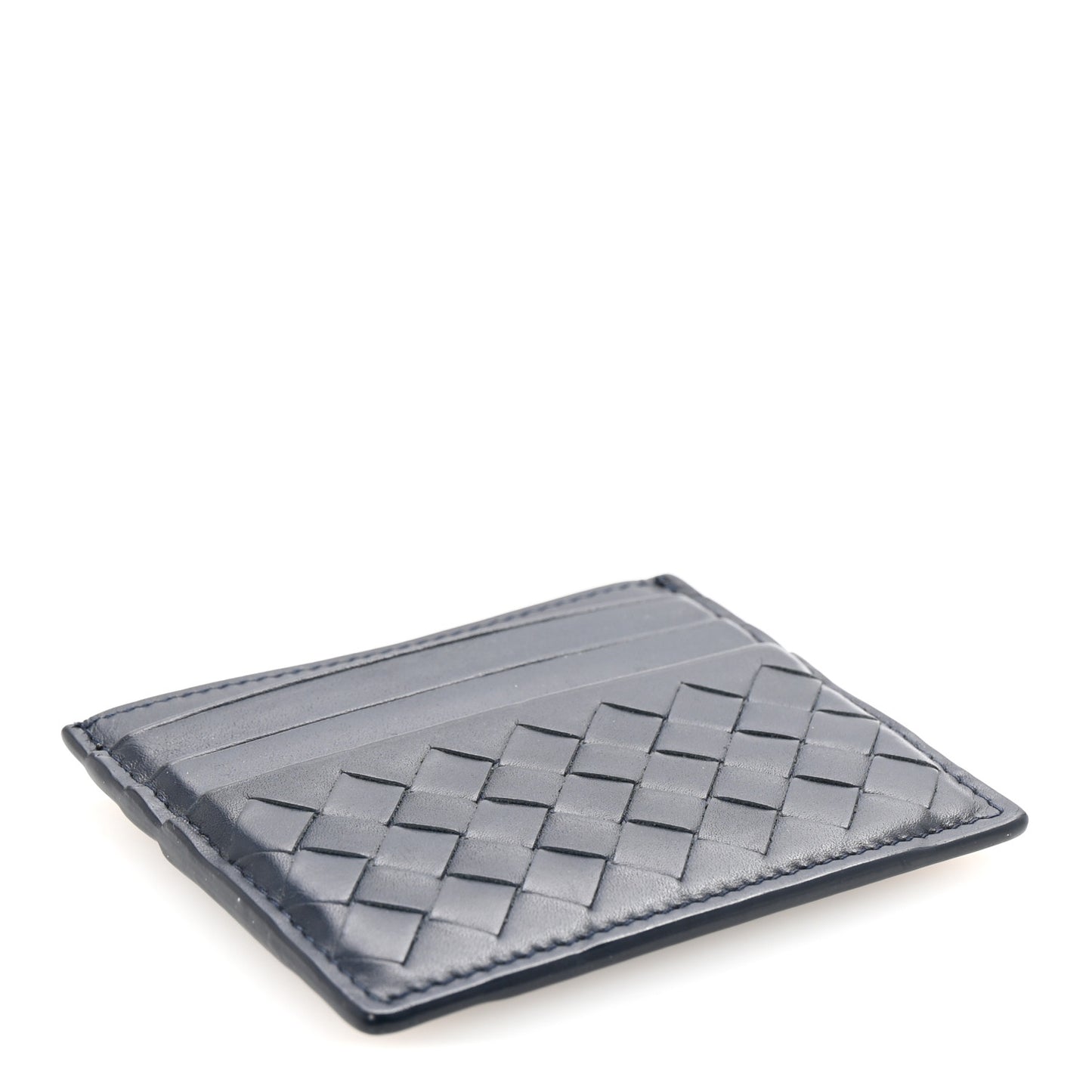 Nappa Intrecciato VN Card Case Denim