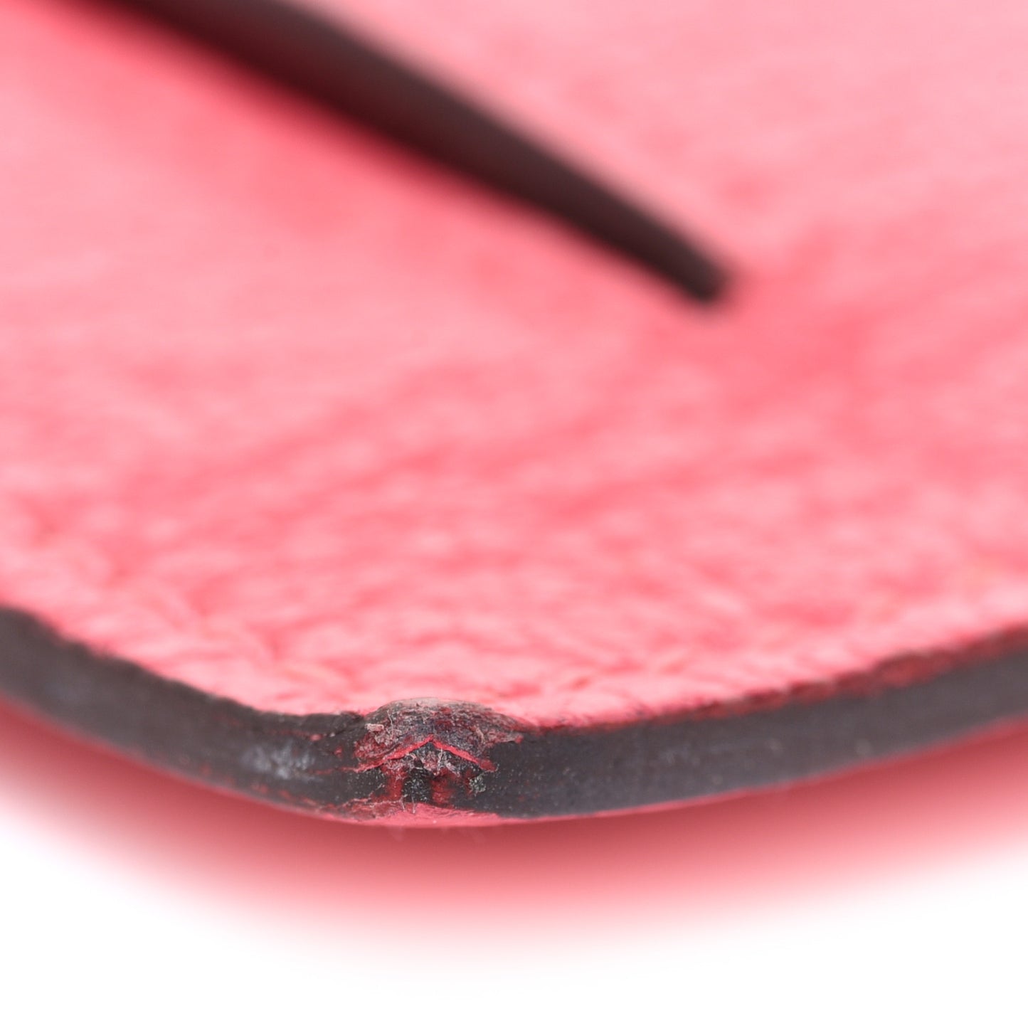 Chevre Mysore Kelly Pocket Compact Wallet Rose Lipstick