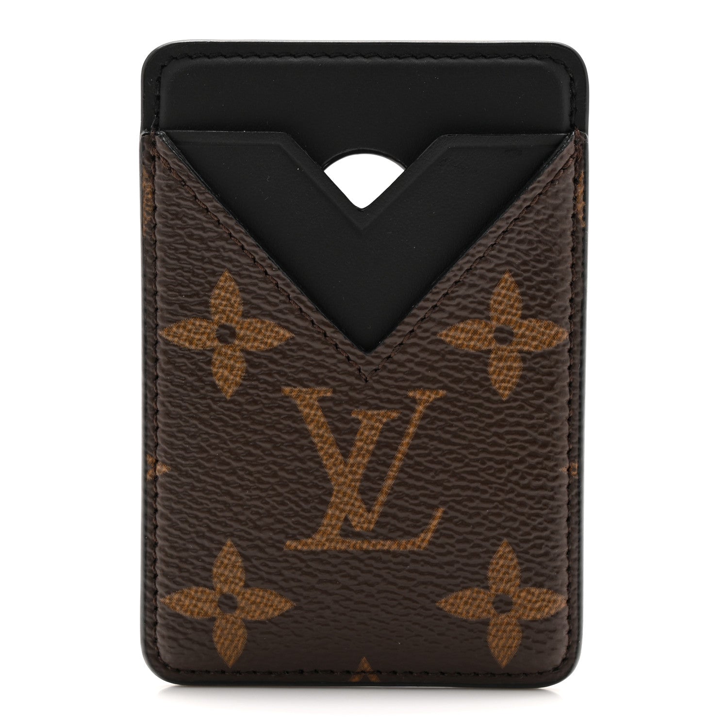 xfrom17 様‼️LOUIS VUITTON ブラック カード・ホルダー Louis Vuitton Monogram Macassar Magnetic Card Holder Black 1851214