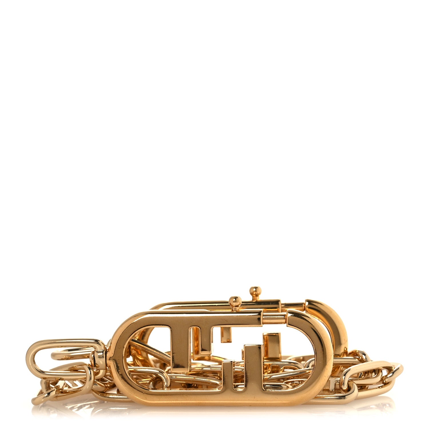 Fendi Metal O'Lock Strap You Gold 1831936 – FASHIONPHILE