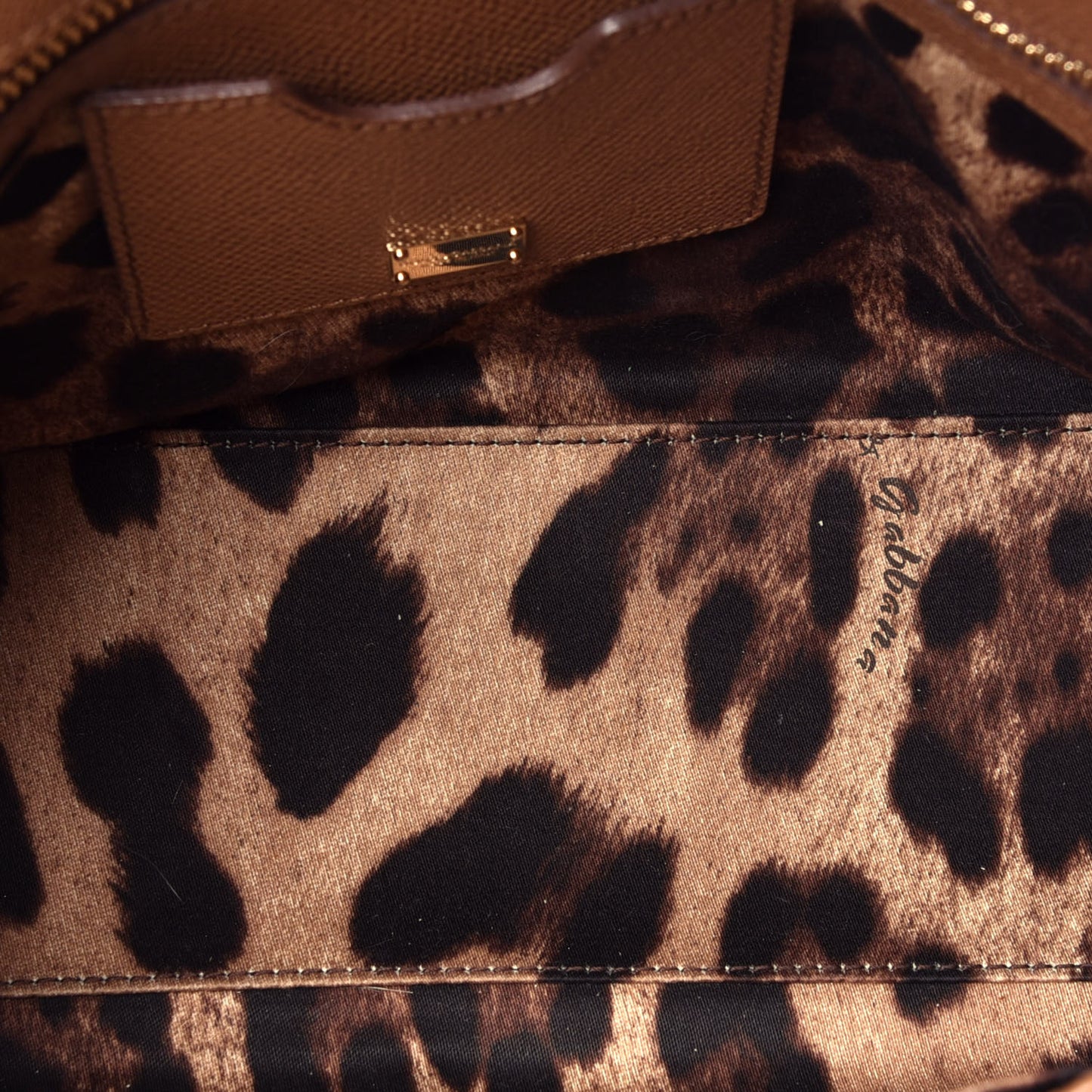 Dauphine Calfskin Medium Miss Sicily Satchel Caramello