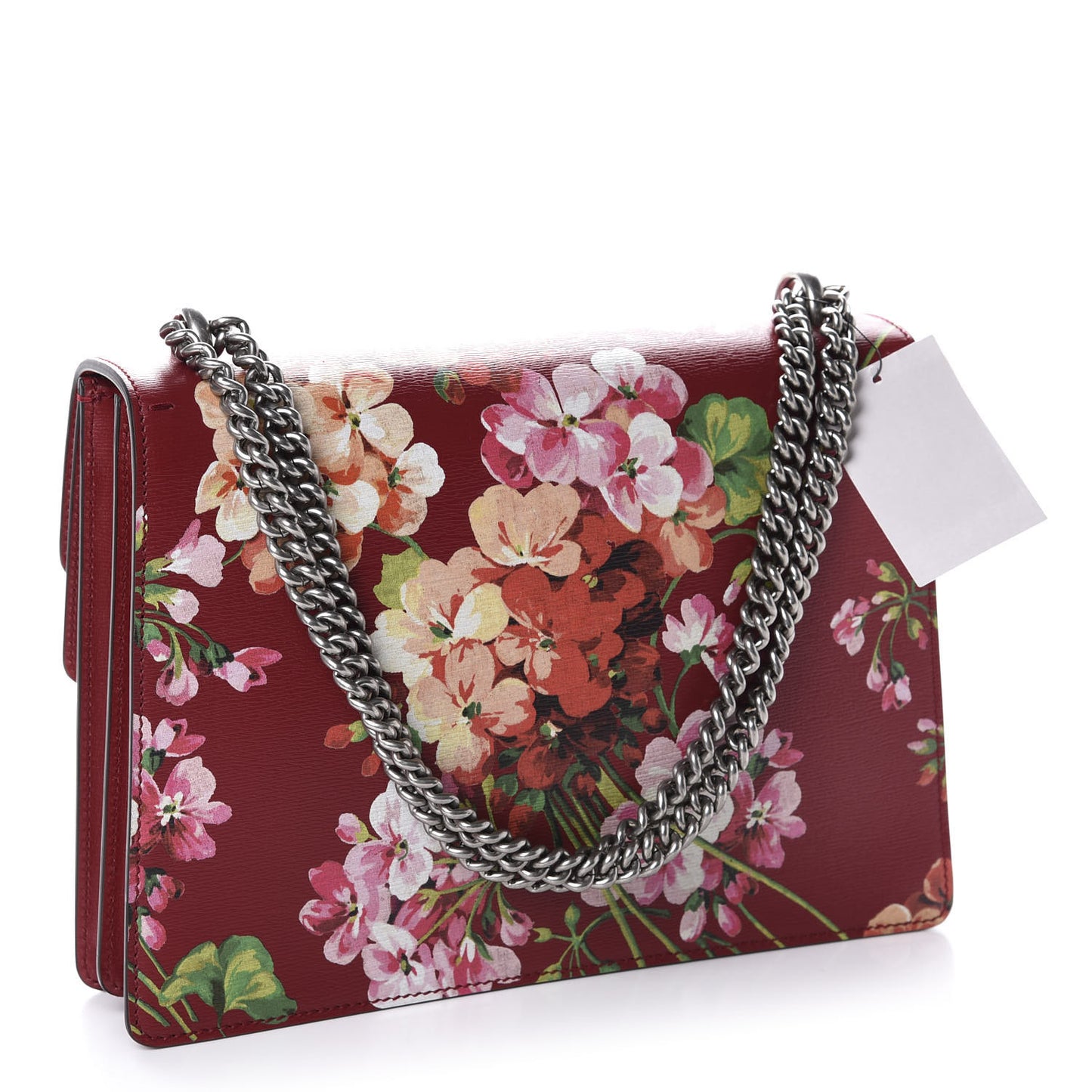 Calfskin Blooms Print Medium Dionysus Shoulder Bag Romantic Cherry Multicolor
