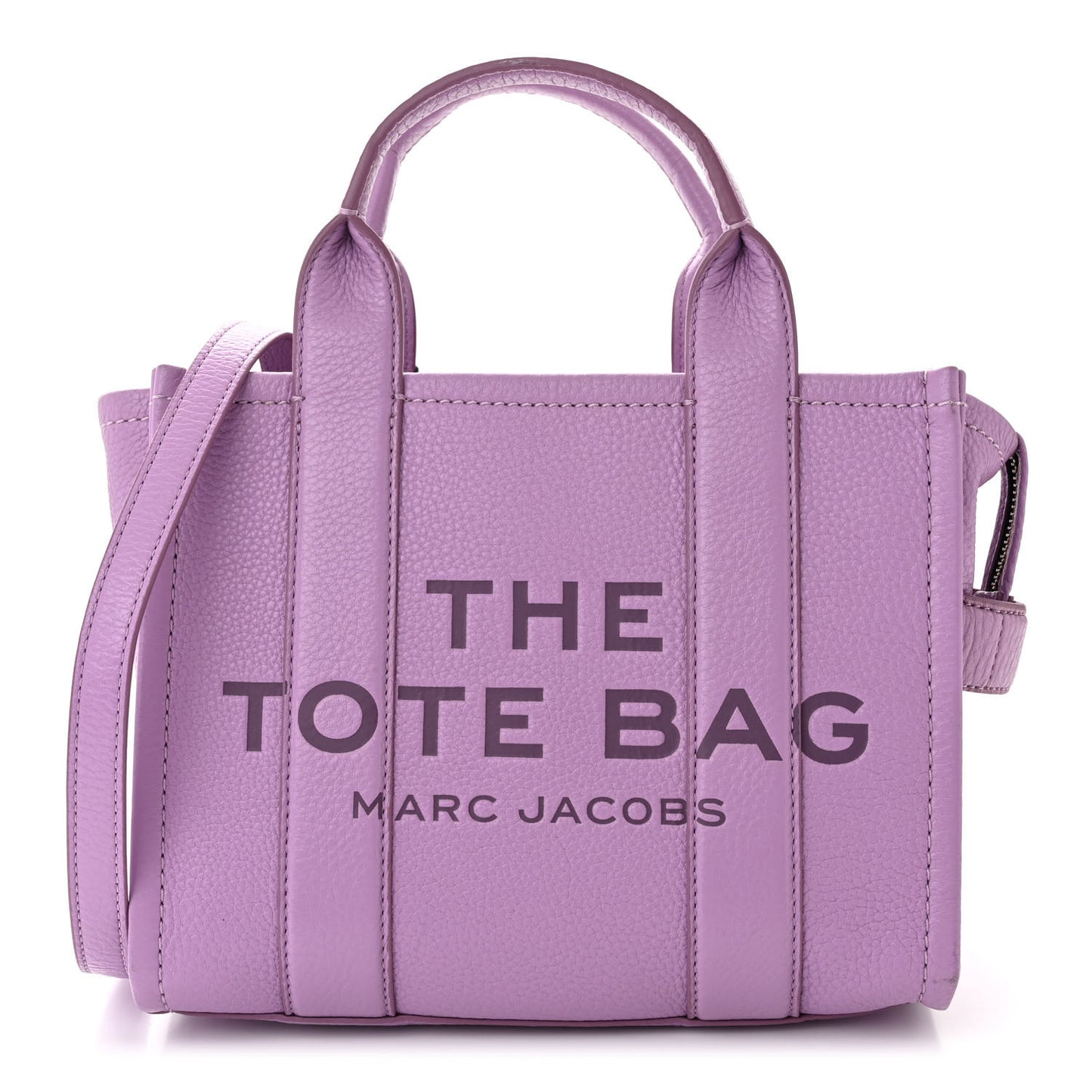 Grained Calfskin Small The Tote Bag Regal Orchid